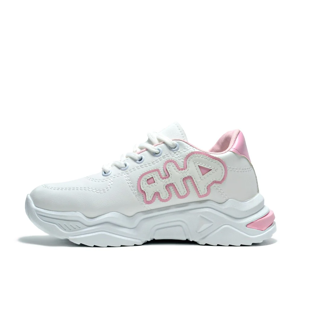 WHITE&ROSE Mesh-Textile Side-Logo Lace-up Running Athletic Shoes for Women ,Scarpa Model  ADC12 - Image 3