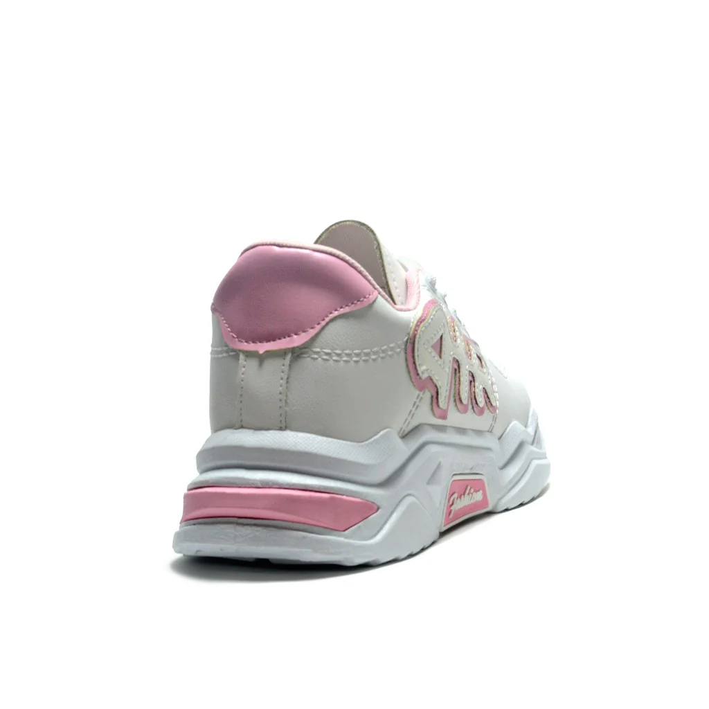 WHITE&ROSE Mesh-Textile Side-Logo Lace-up Running Athletic Shoes for Women ,Scarpa Model  ADC12 - Image 4