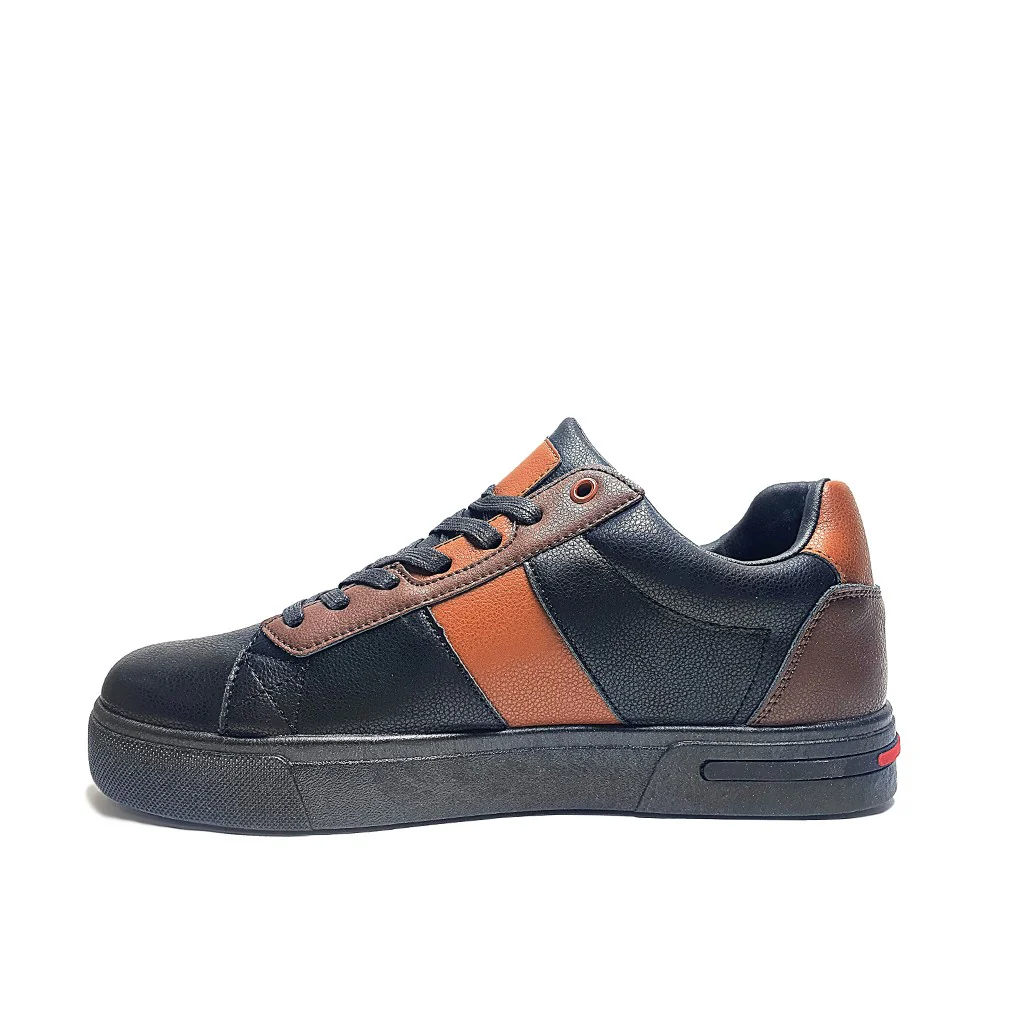 Scarpaa Comfartable Fashion Sneakers model BO-15 BLACK - Image 3
