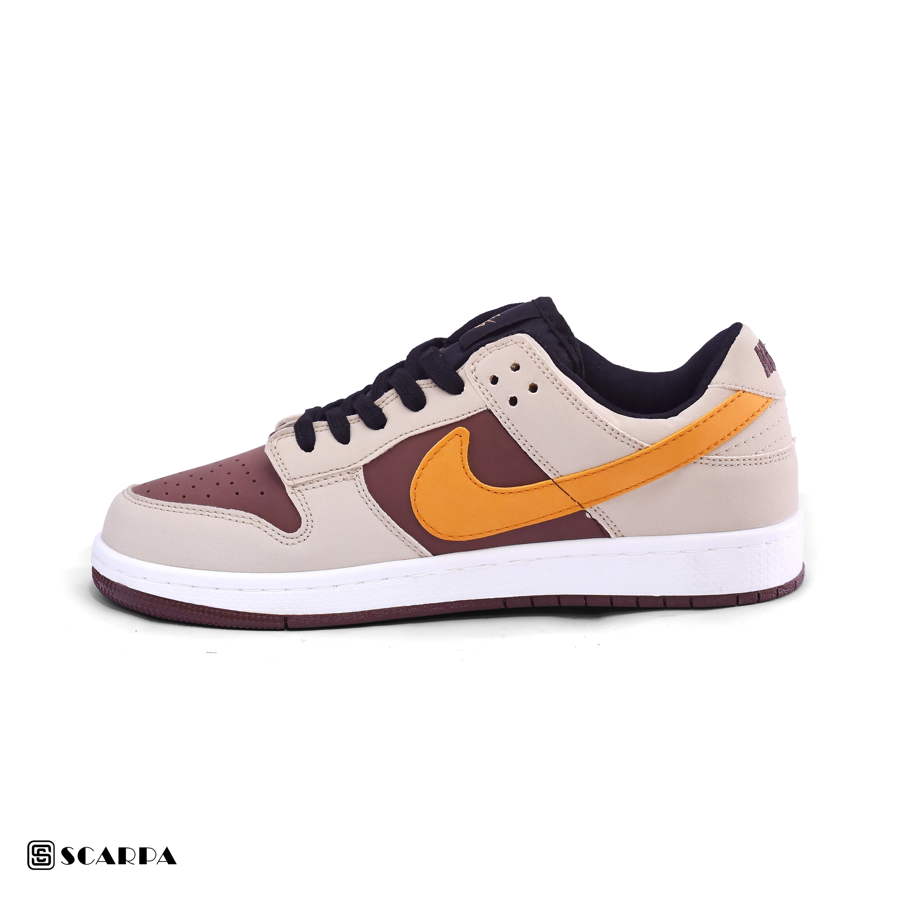 New comfartable Fashion Sneakers with  BEIGE&BROWEN Color ,Scarpa Model SB - Image 3