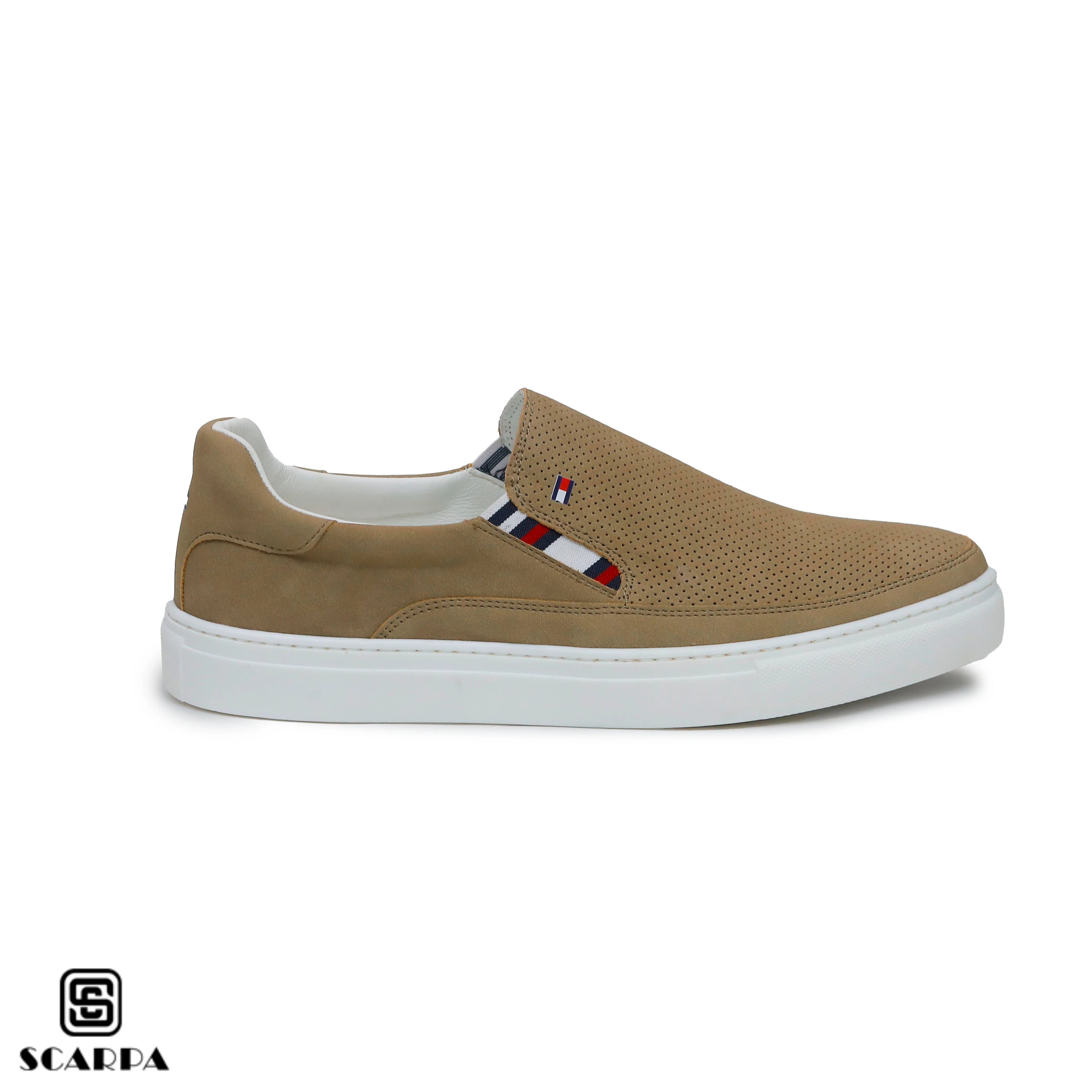 New comfartable Fashion Sneakers with BEIGE Color ,Scarpa Model V51 - Image 2