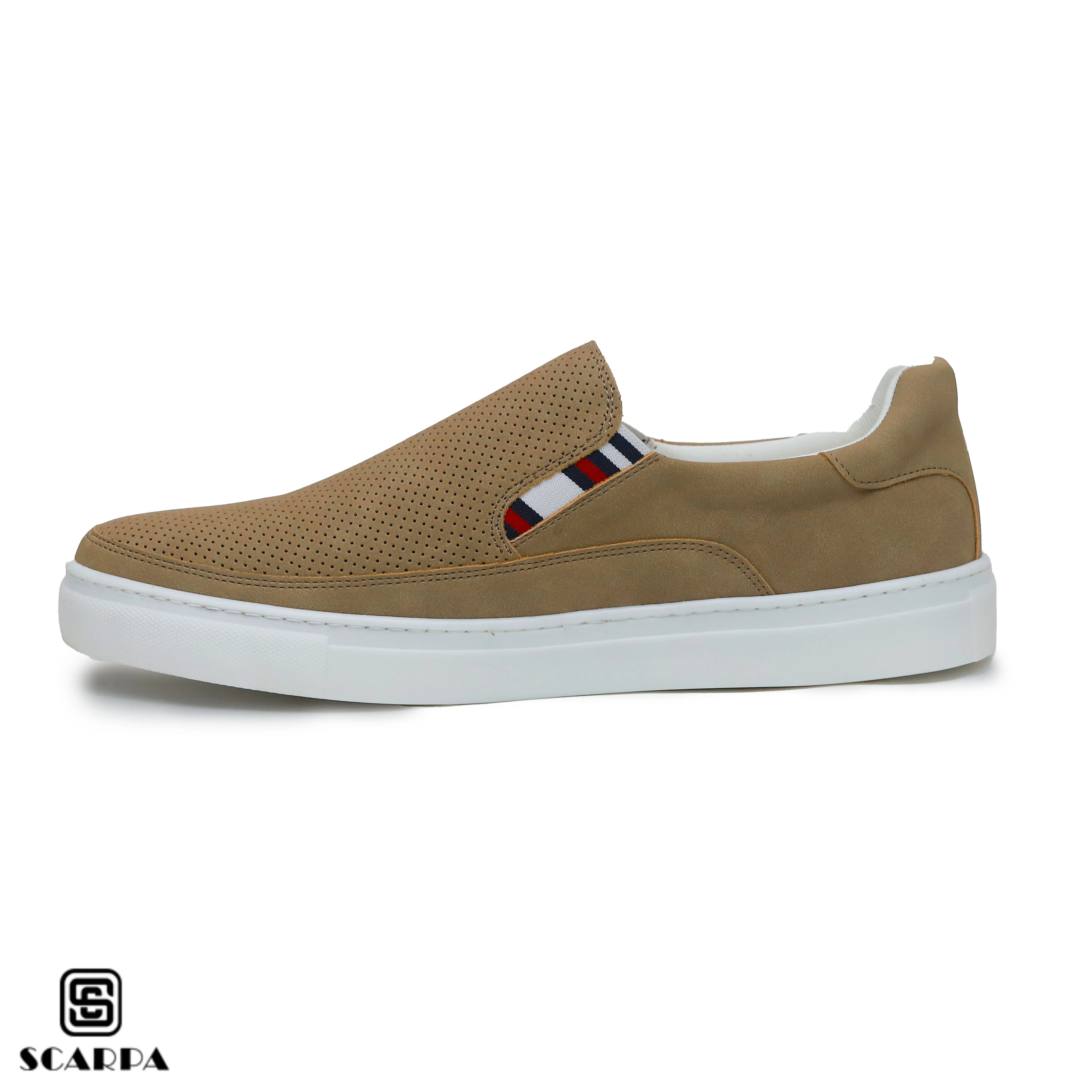 New comfartable Fashion Sneakers with BEIGE Color ,Scarpa Model V51 - Image 3