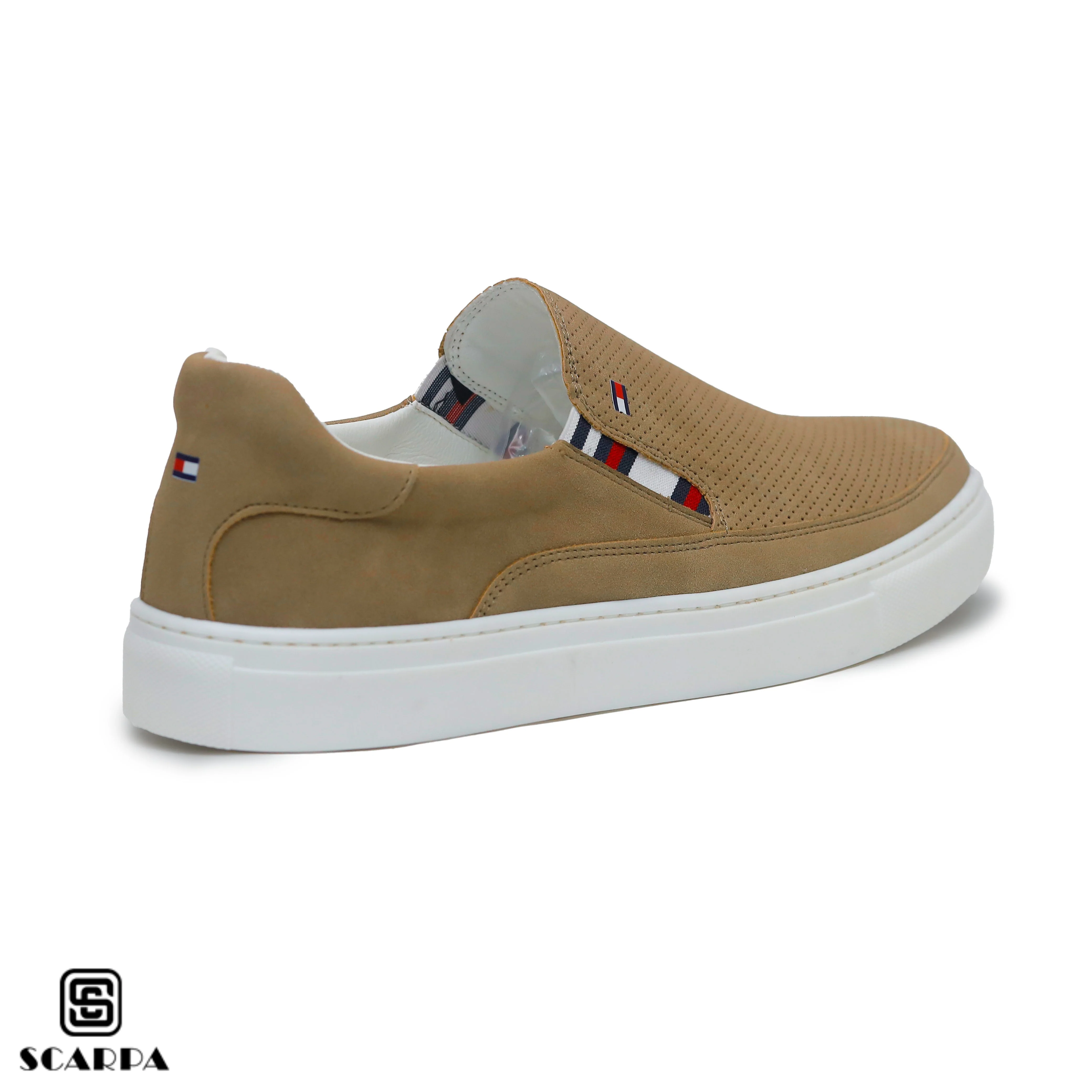 New comfartable Fashion Sneakers with BEIGE Color ,Scarpa Model V51 - Image 4