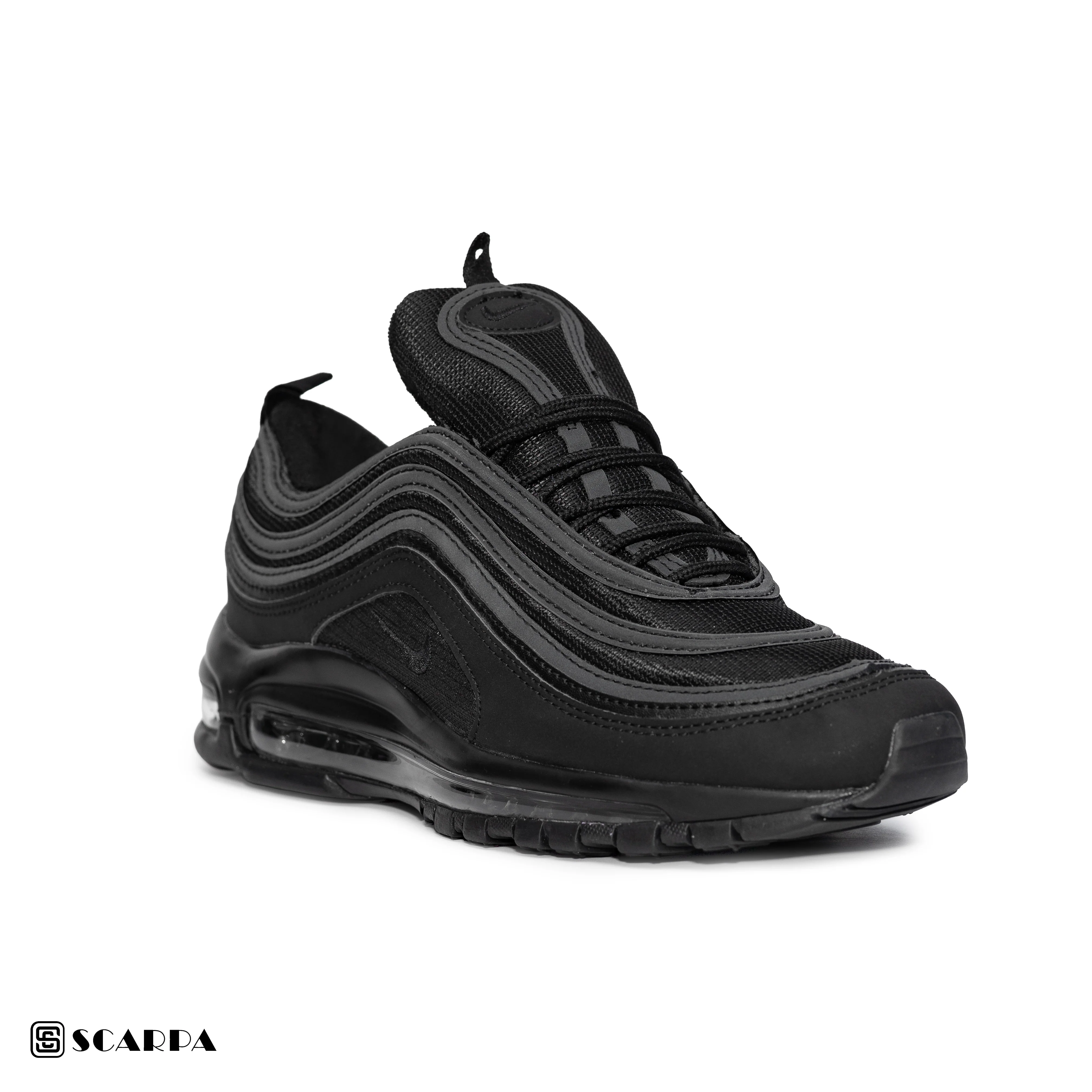 New comfartable Fashion Sneakers with BLACK Color ,Scarpa Model AIRMAX 97