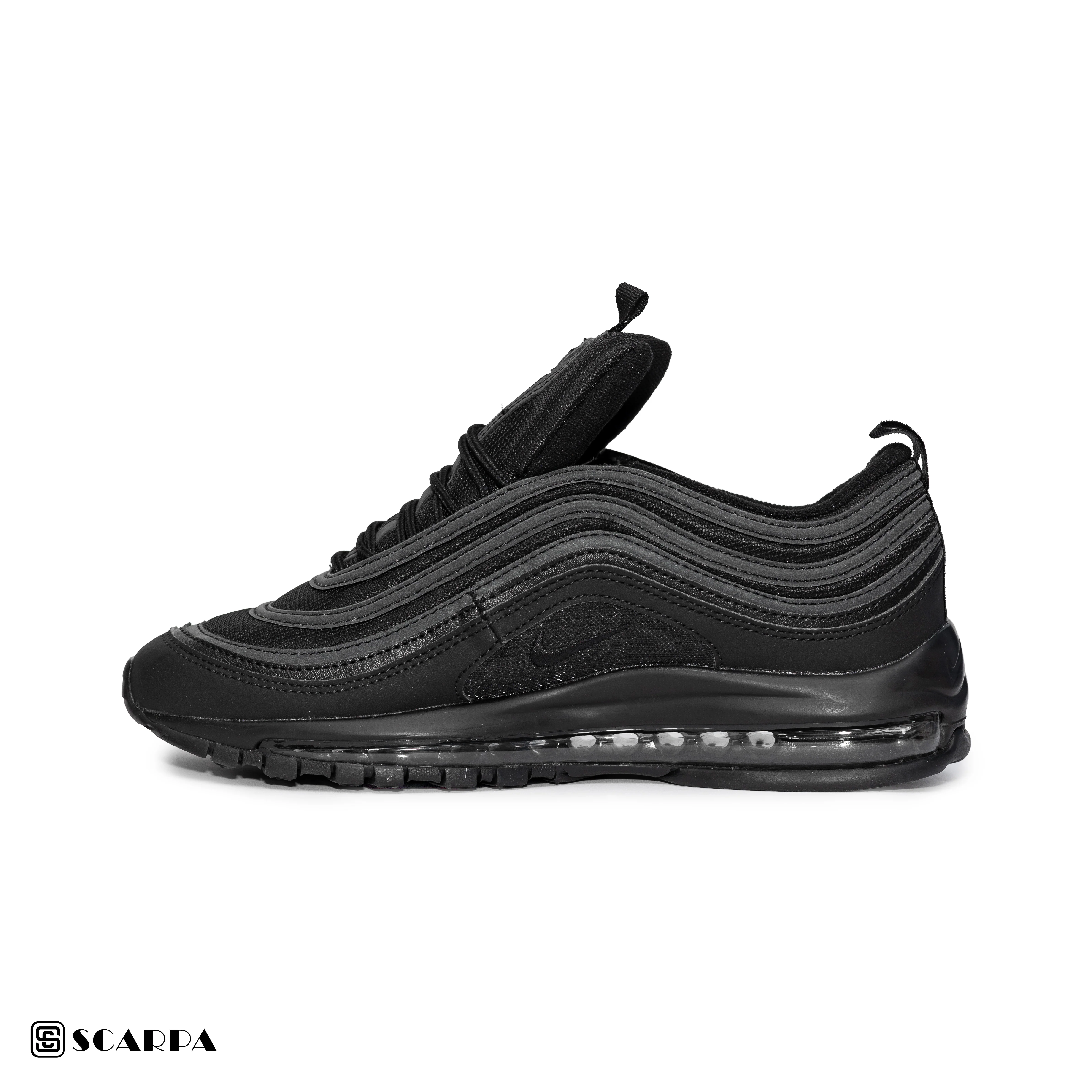 New comfartable Fashion Sneakers with BLACK Color ,Scarpa Model AIRMAX 97 - Image 3