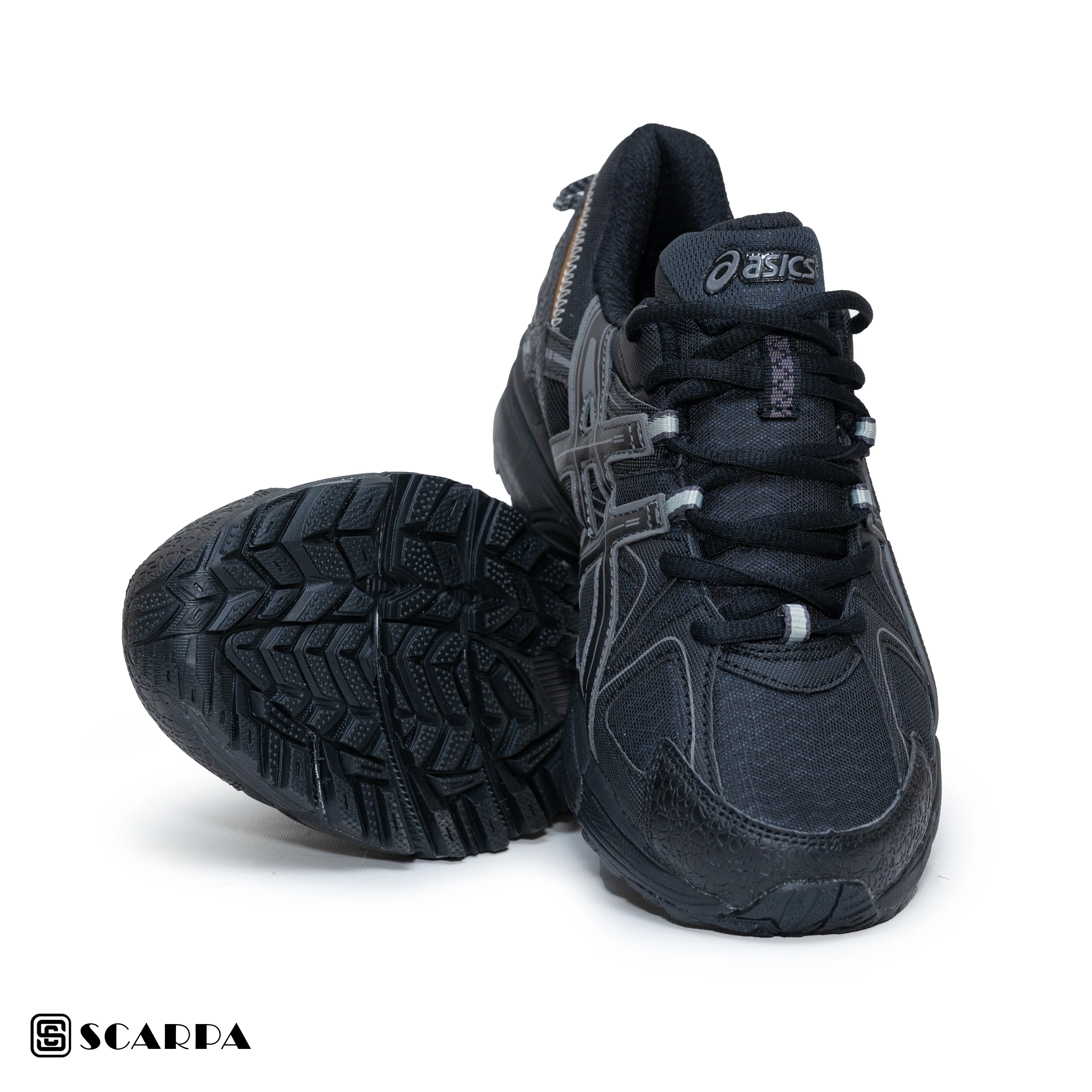 New comfartable Fashion Sneakers with BLACK Color ,Scarpa Model Asics - Image 4