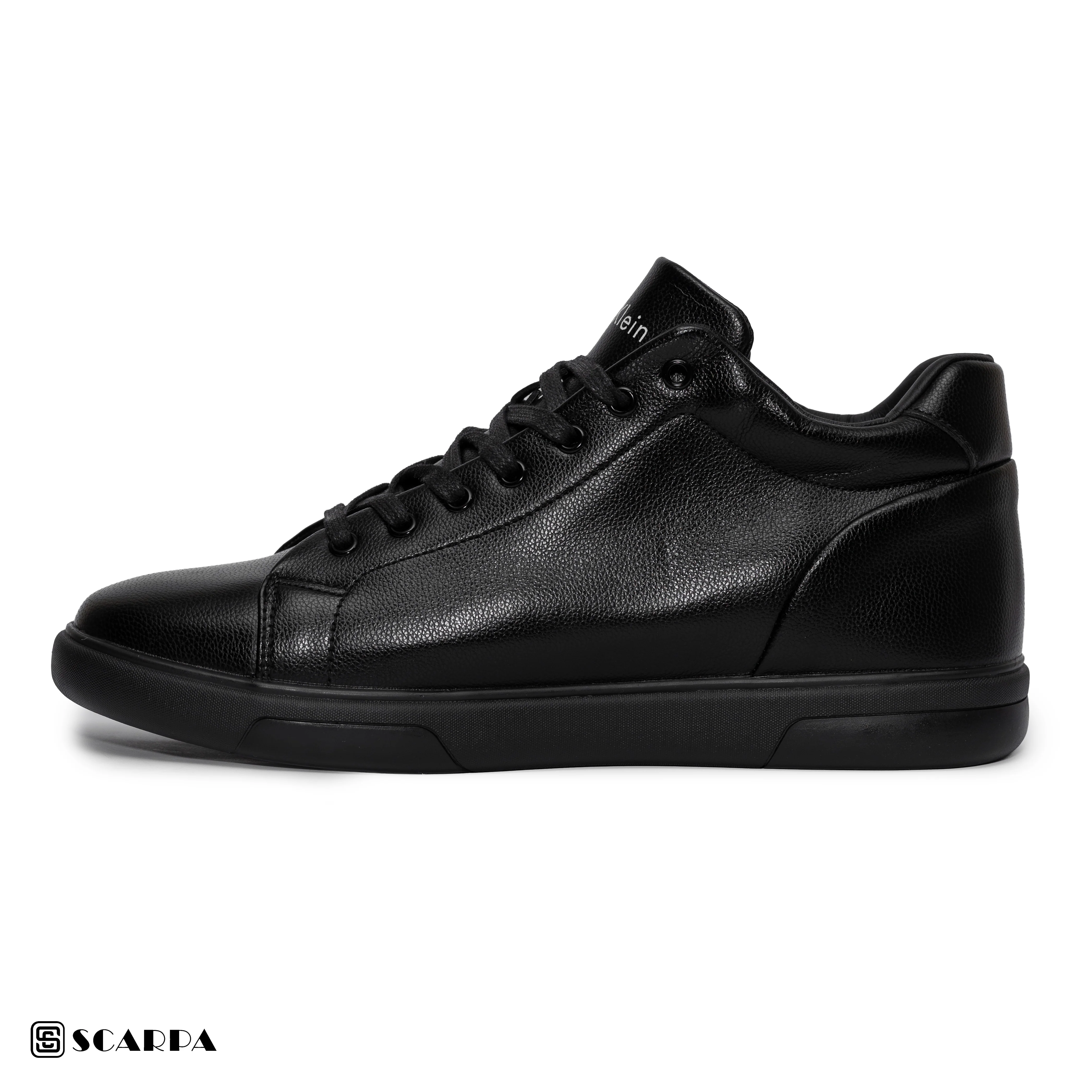 New comfartable Fashion Sneakers with BLACK Color ,Scarpa Model Calvin klein 2 - Image 3