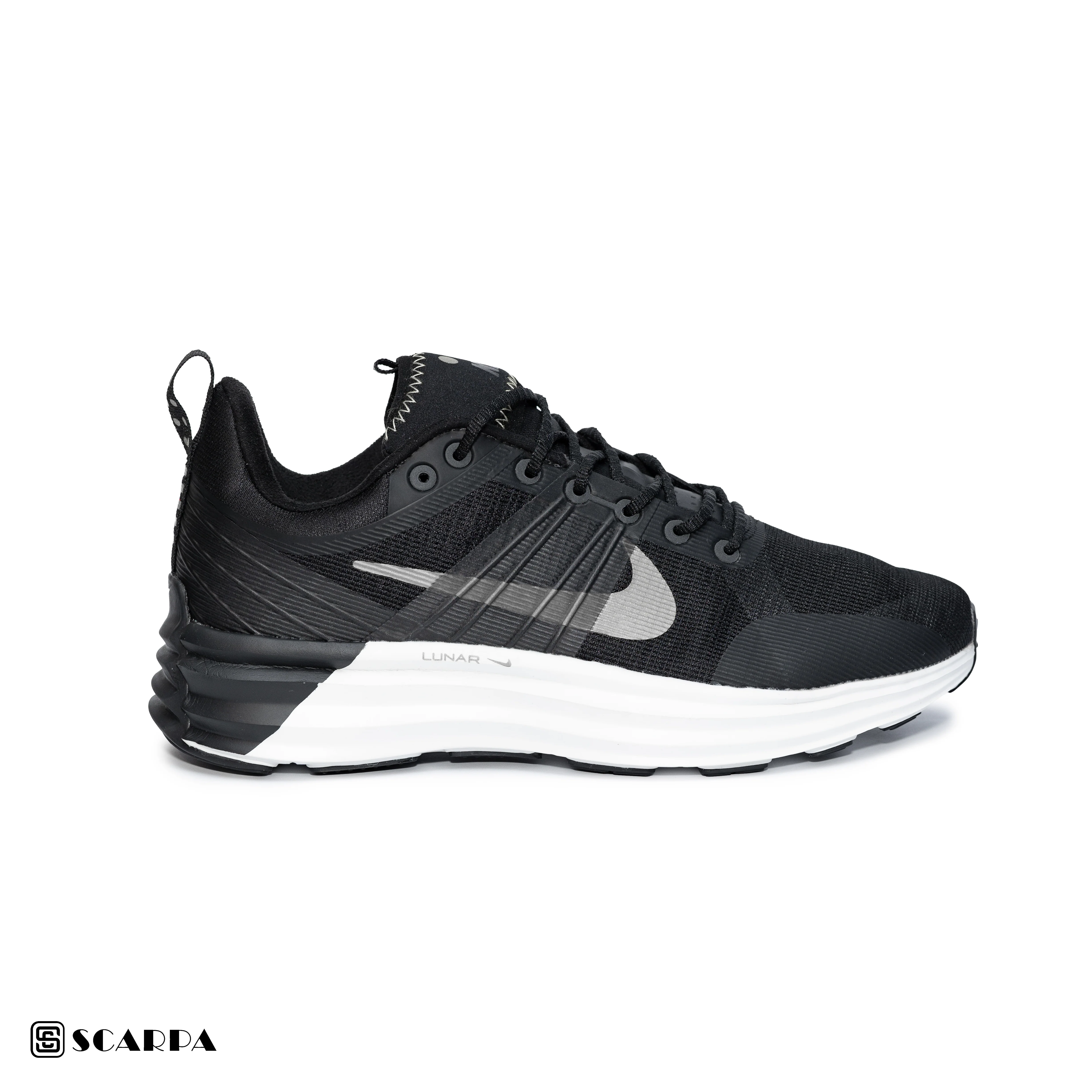 New comfartable Fashion Sneakers with BLACK Color ,Scarpa Model NIKE LUNAR - Image 2