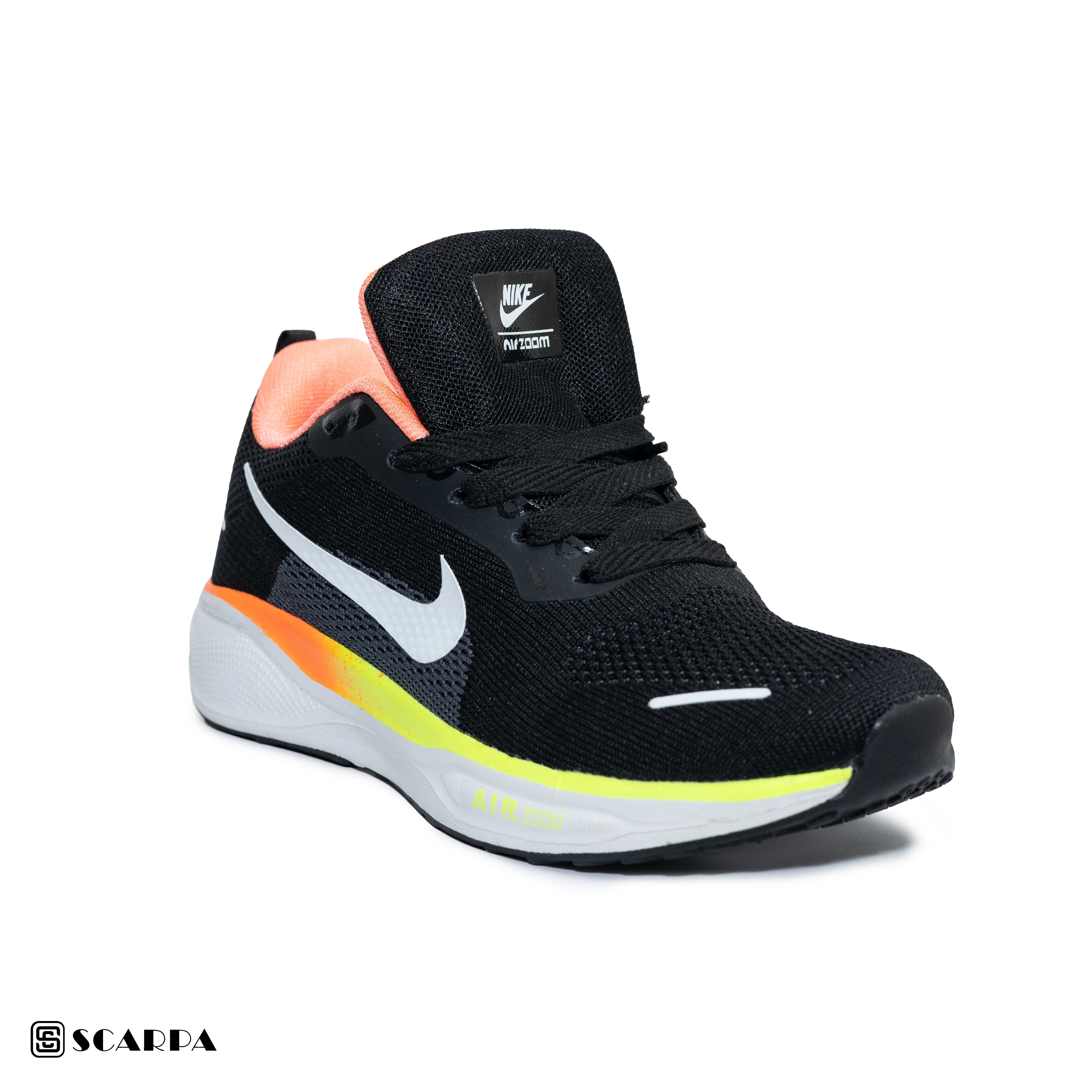New comfartable Fashion Sneakers with BLACK&ORANGE Color ,Scarpa Model NIKE FY01 - Image 2