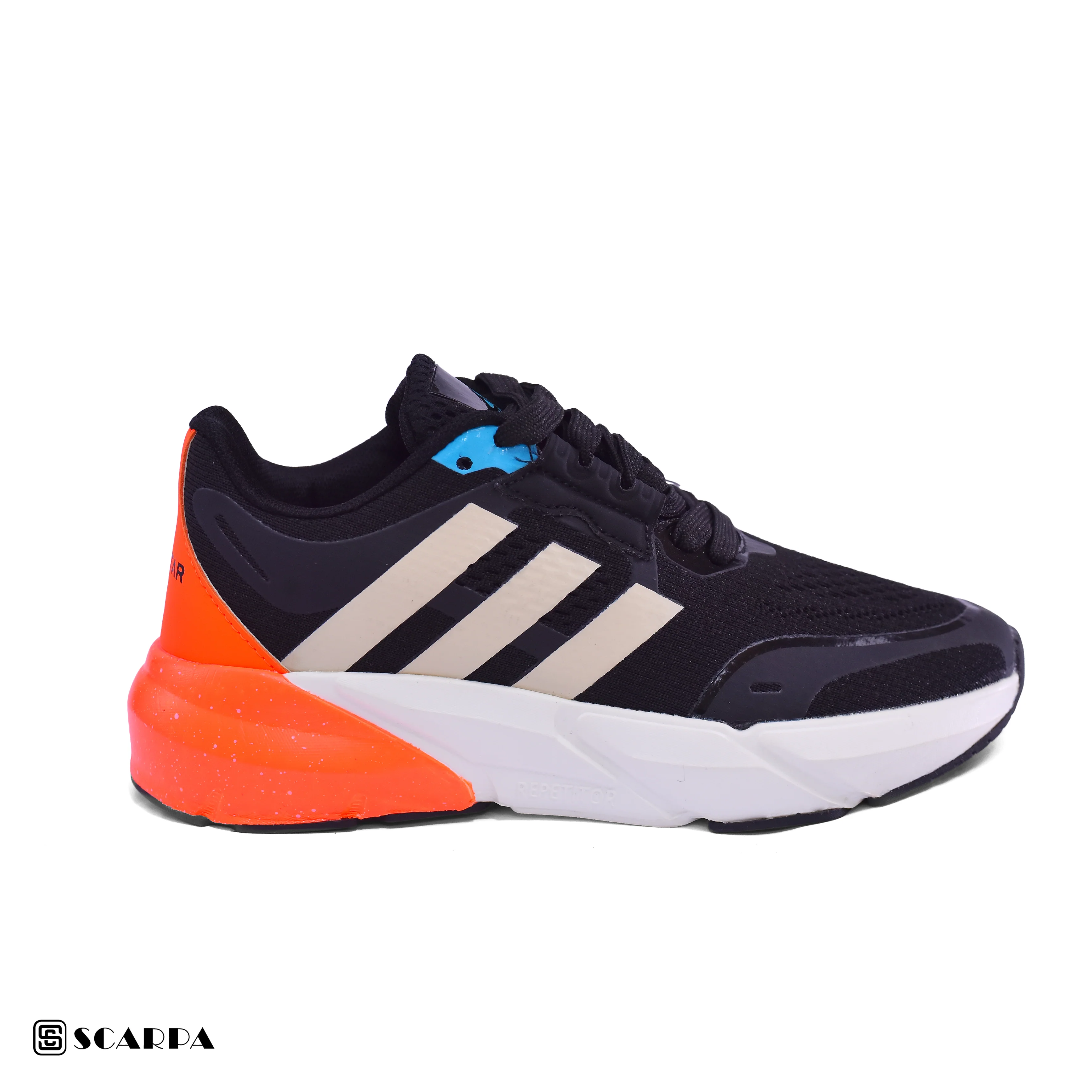 New comfartable Fashion Sneakers with BLACK&ORANGE Color ,Scarpa Model YZ05 - Image 2