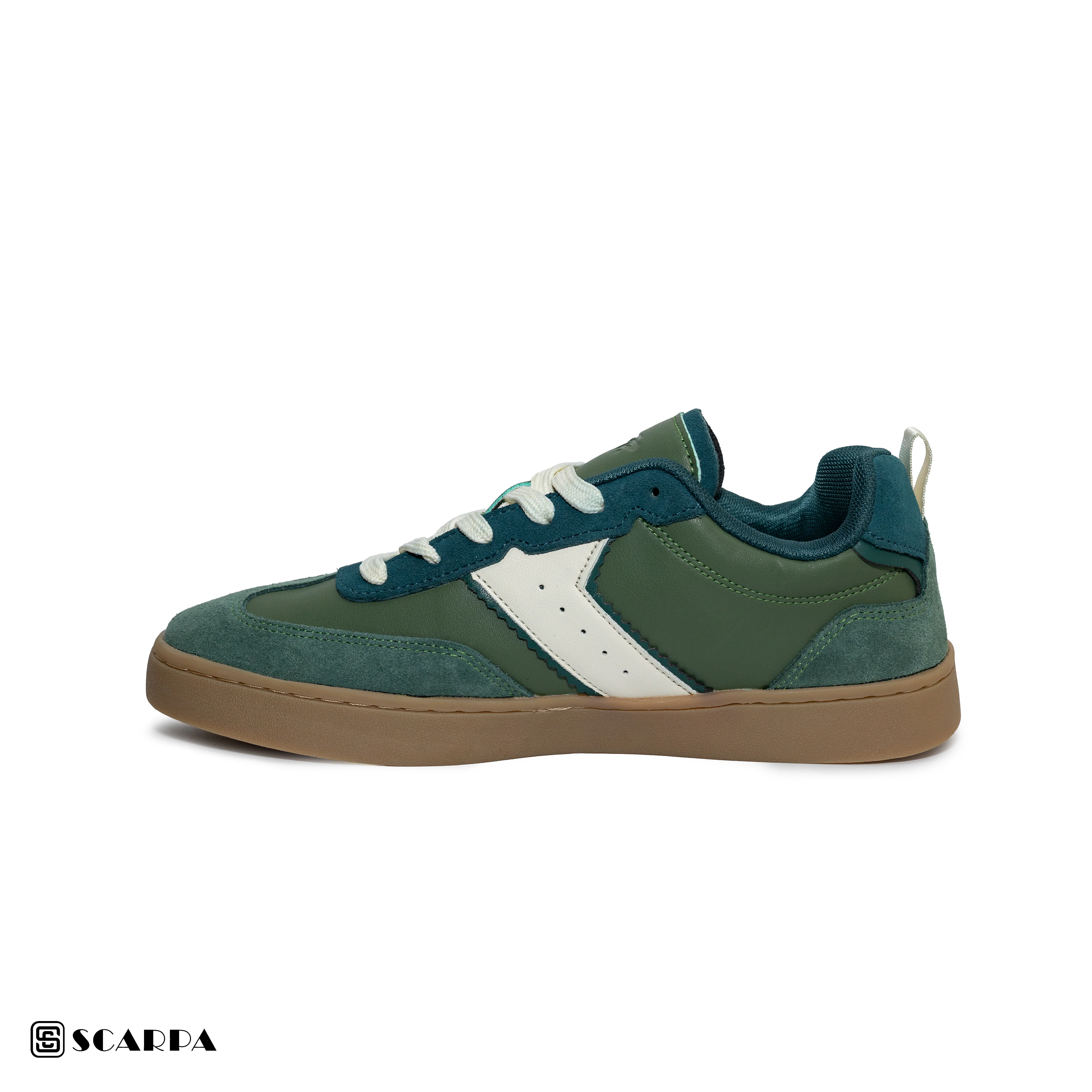 New comfartable Fashion Sneakers with olive Color ,Scarpa Model PULL & BEAR - Image 3