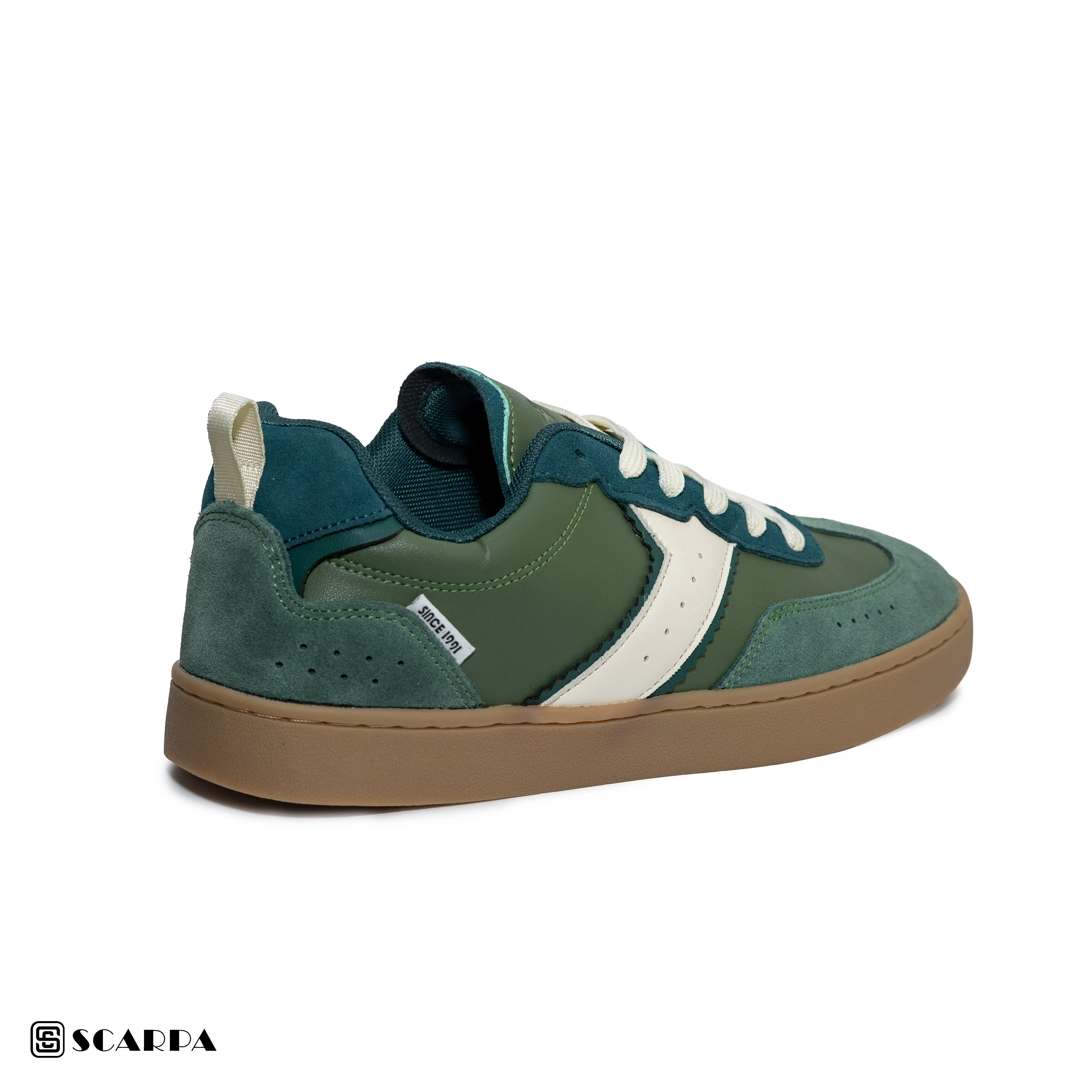 New comfartable Fashion Sneakers with olive Color ,Scarpa Model PULL & BEAR - Image 4
