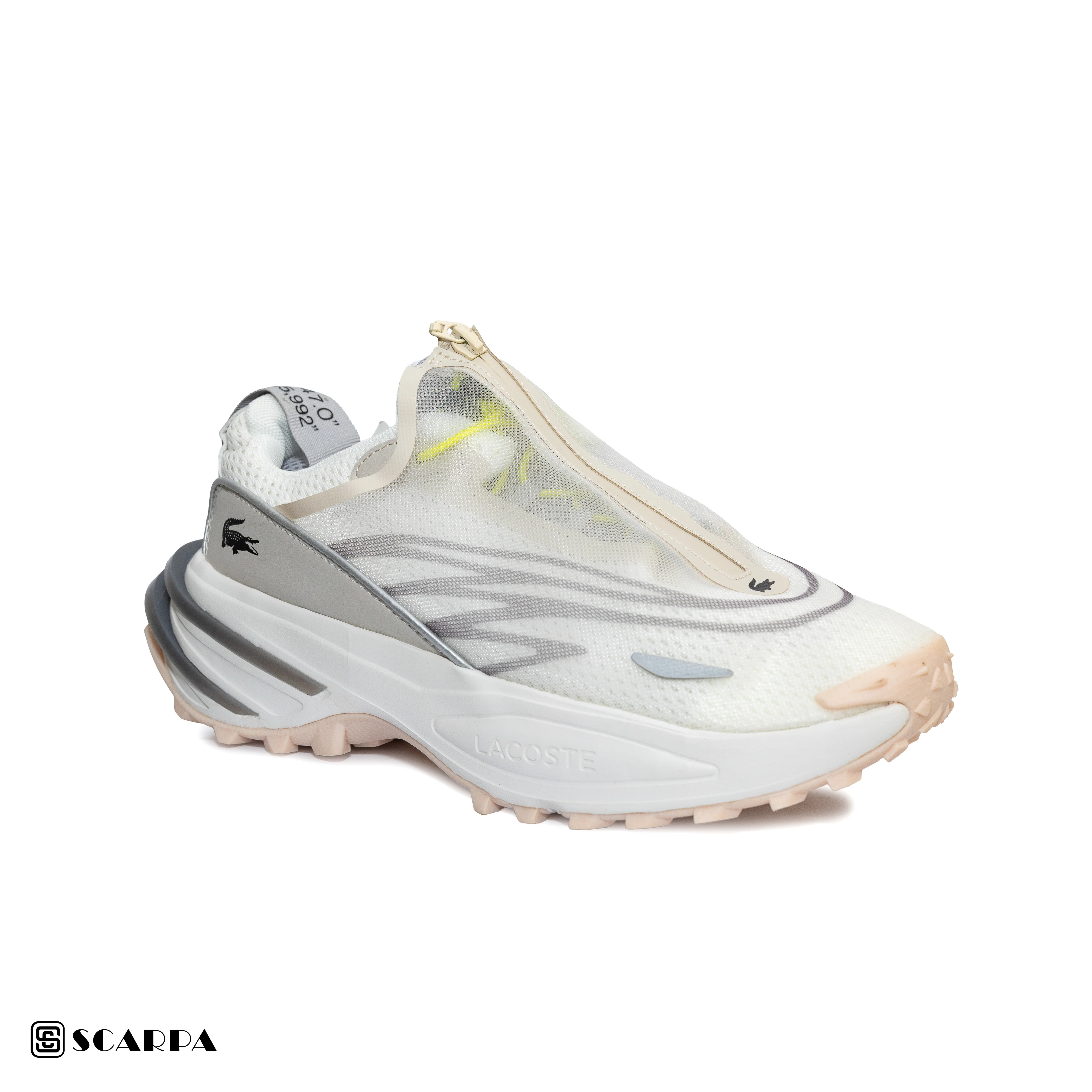 New comfartable Fashion Sneakers with WHITE Color ,Scarpa Model LACOSTE MIROR