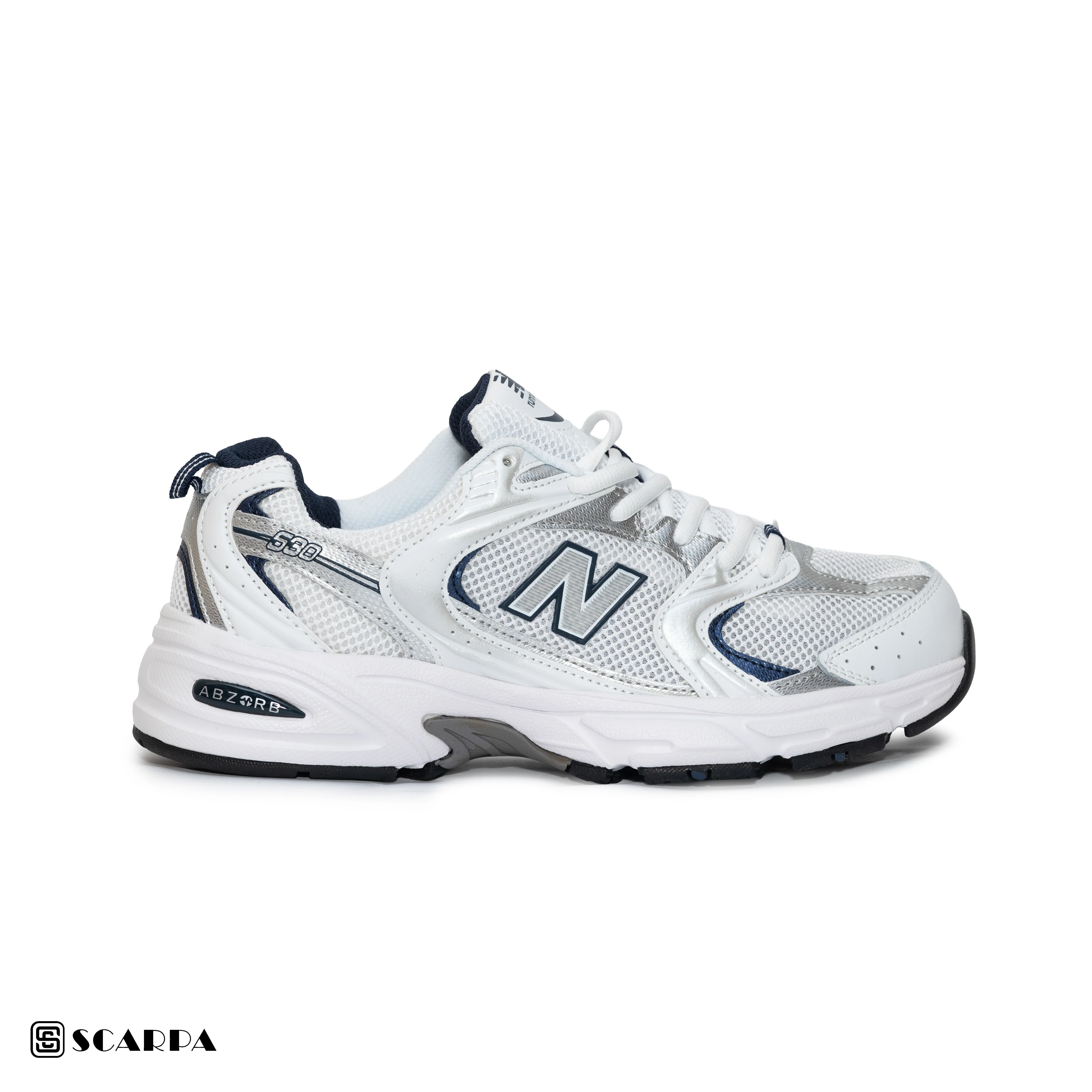 New comfartable Fashion Sneakers with WHITE Color ,Scarpa Model New Balance 530 - Image 2