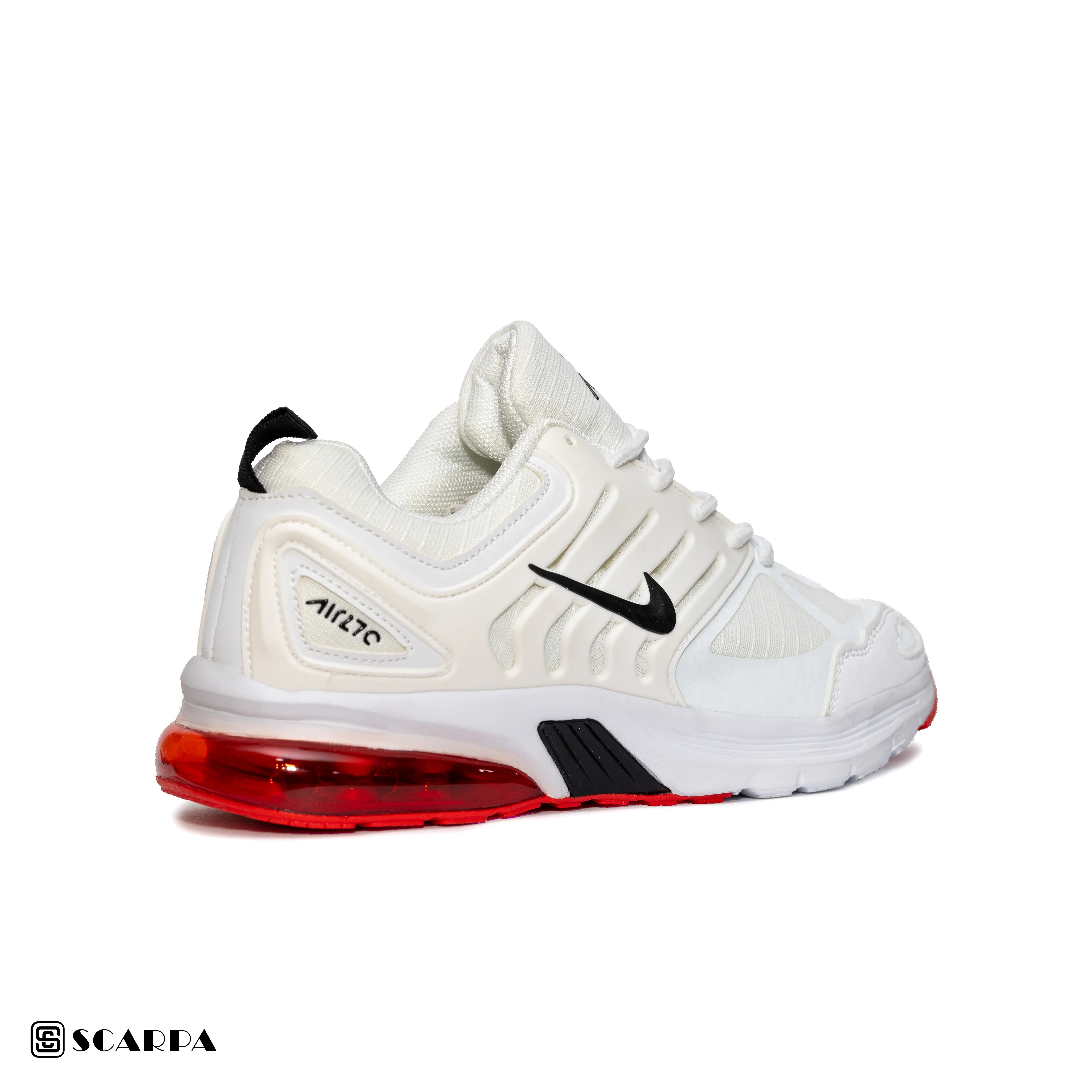 New comfartable Fashion Sneakers with WHITE&RED Color ,Scarpa Model AIR 270 - Image 3