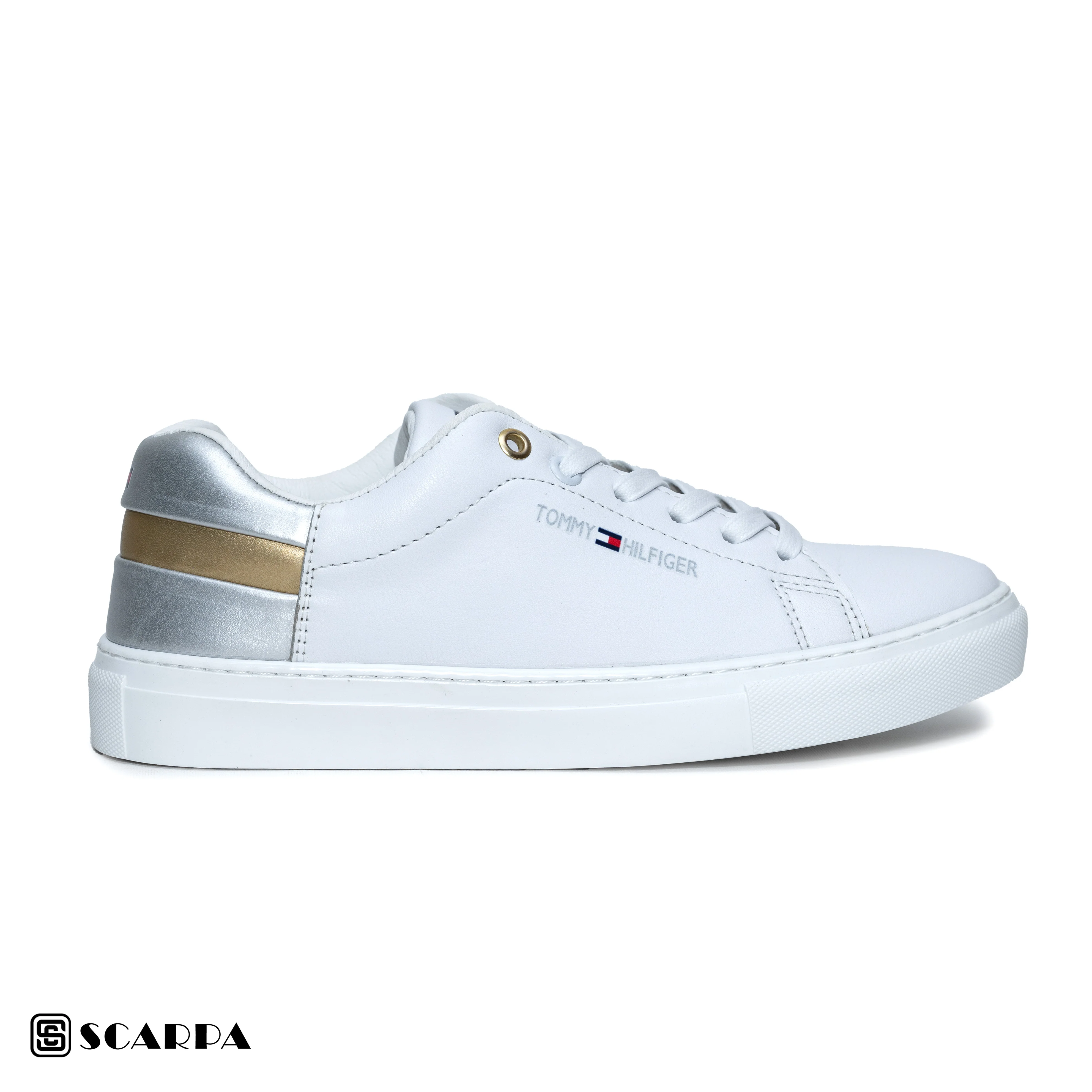 New comfartable Fashion Sneakers with WHITE&SILVER Color ,Scarpa Model G514 - Image 2