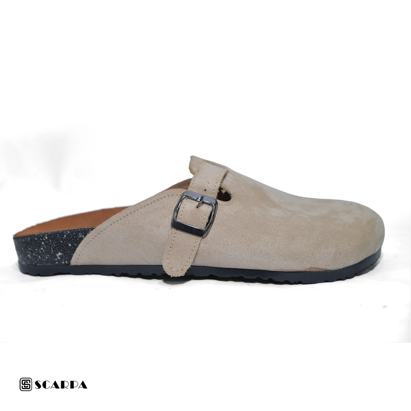 New comfartable Men's Fashion Clog- BEIGE Color Model V Clog - Image 2