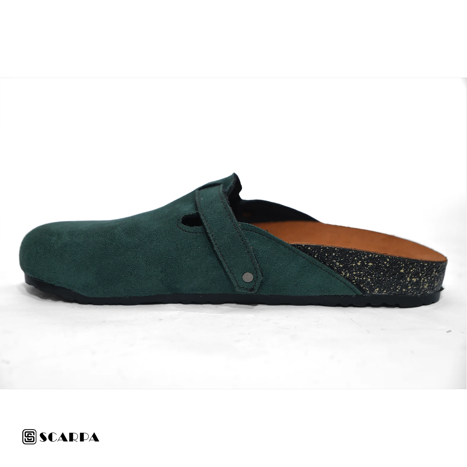 New comfartable Men's Fashion Clog- olive Color Model V Clog - Image 3
