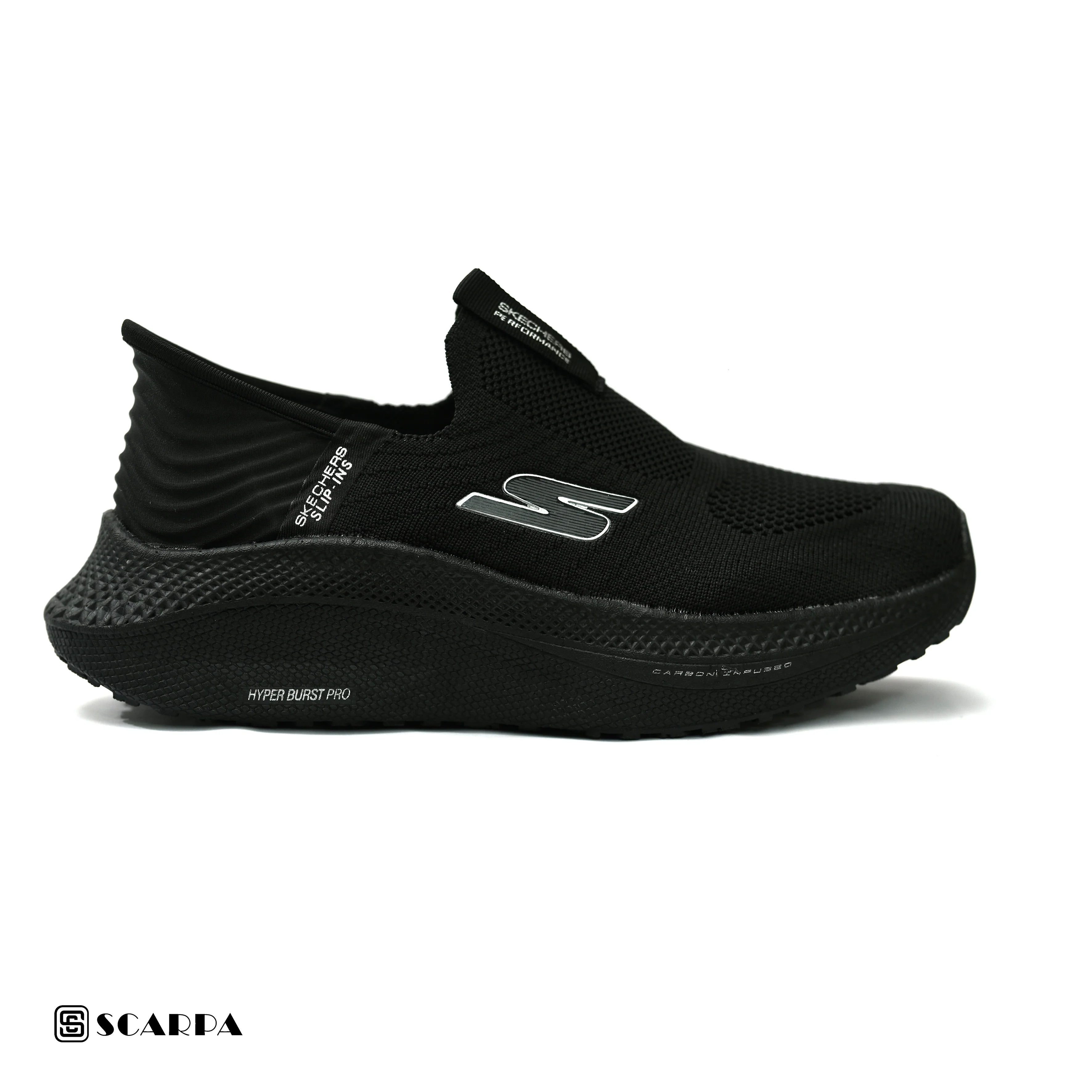 New comfartable Men's Skechers with BLACK Color ,Model SC SLIP 3 - Image 2