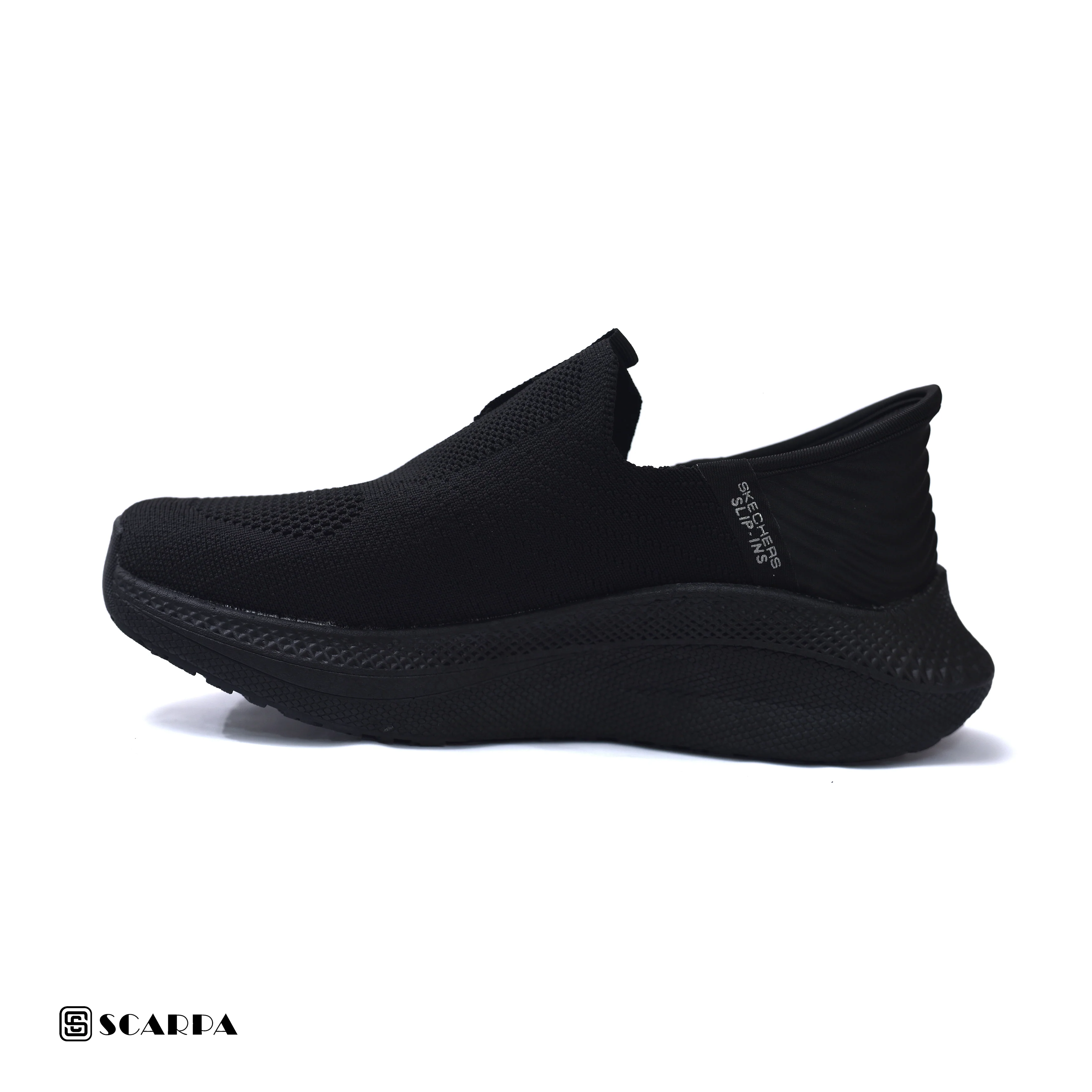 New comfartable Men's Skechers with BLACK Color ,Model SC SLIP 3 - Image 3