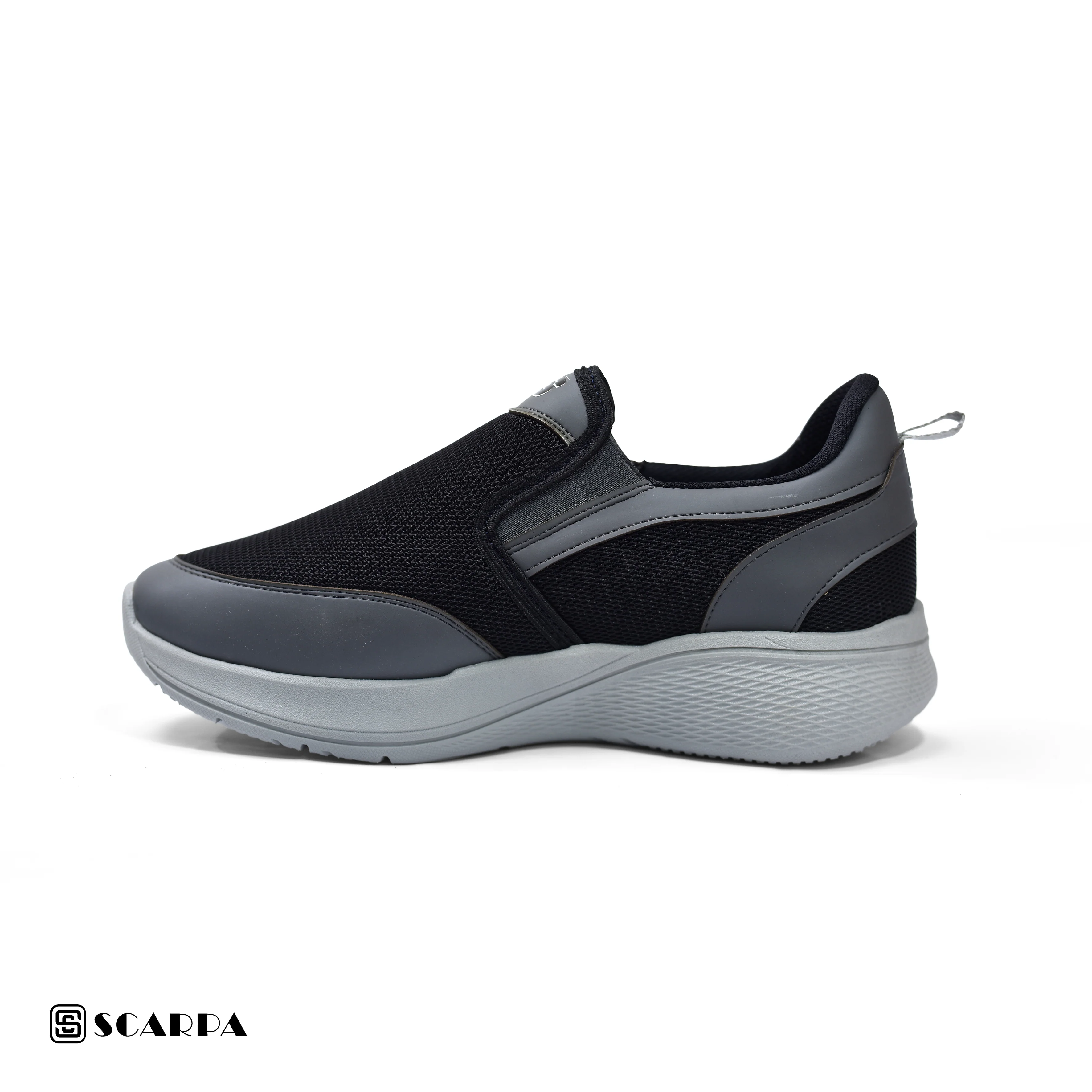 New comfartable Men's Skechers with BLACK&GRAY Color ,Model  SC S100 - Image 3
