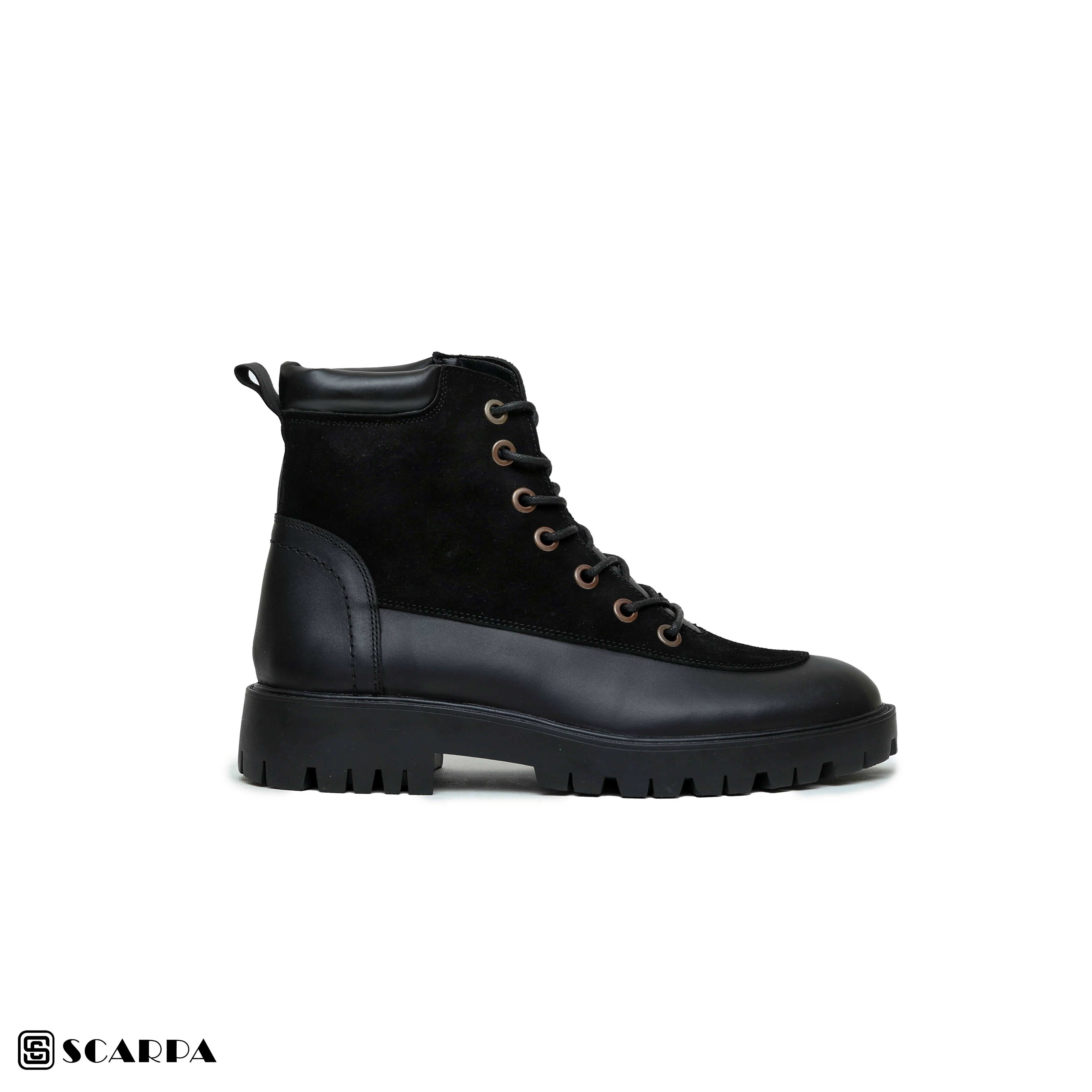 New comfartable Scarpa Leather Boot with BLACK Color Model V R09 - Image 2