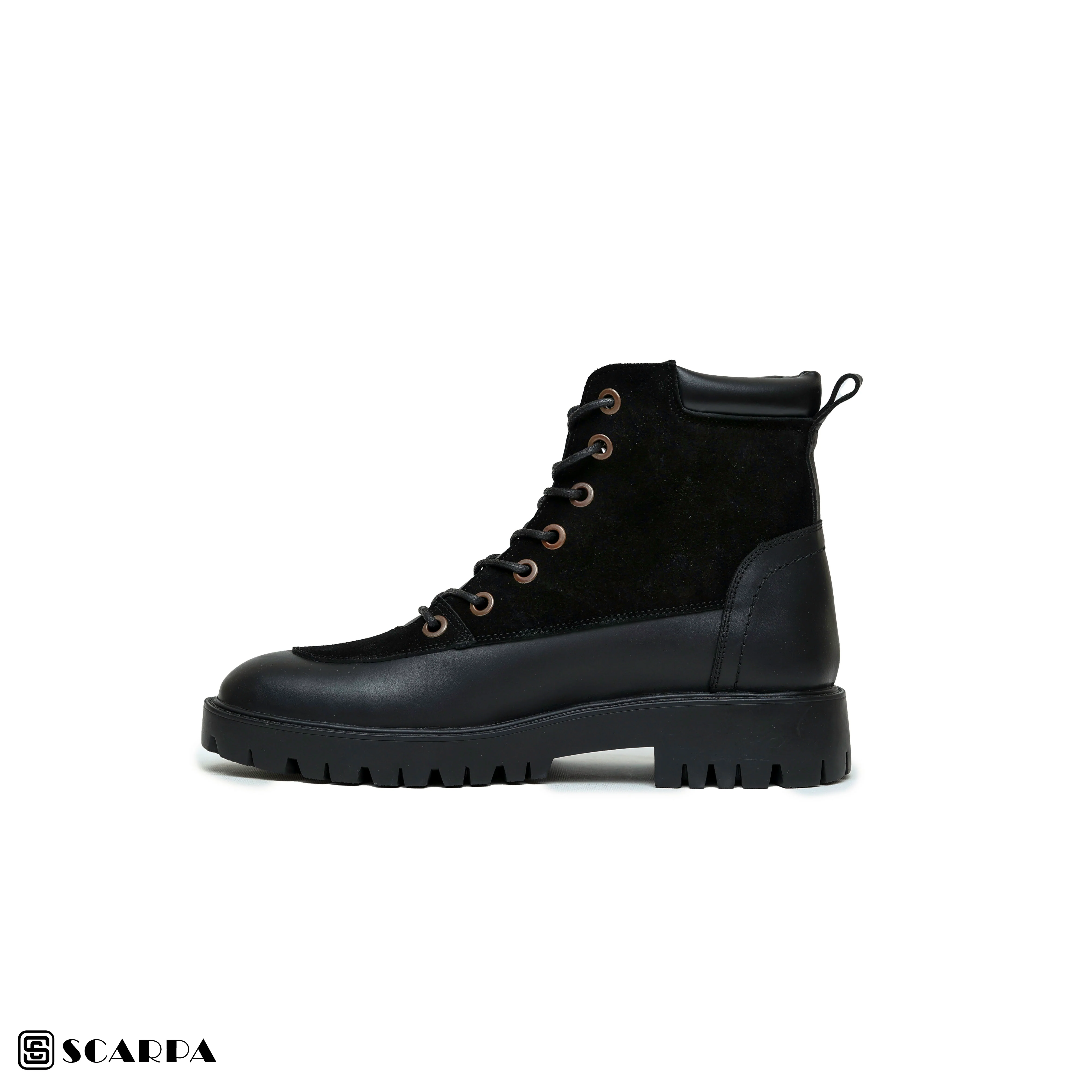 New comfartable Scarpa Leather Boot with BLACK Color Model V R09 - Image 3