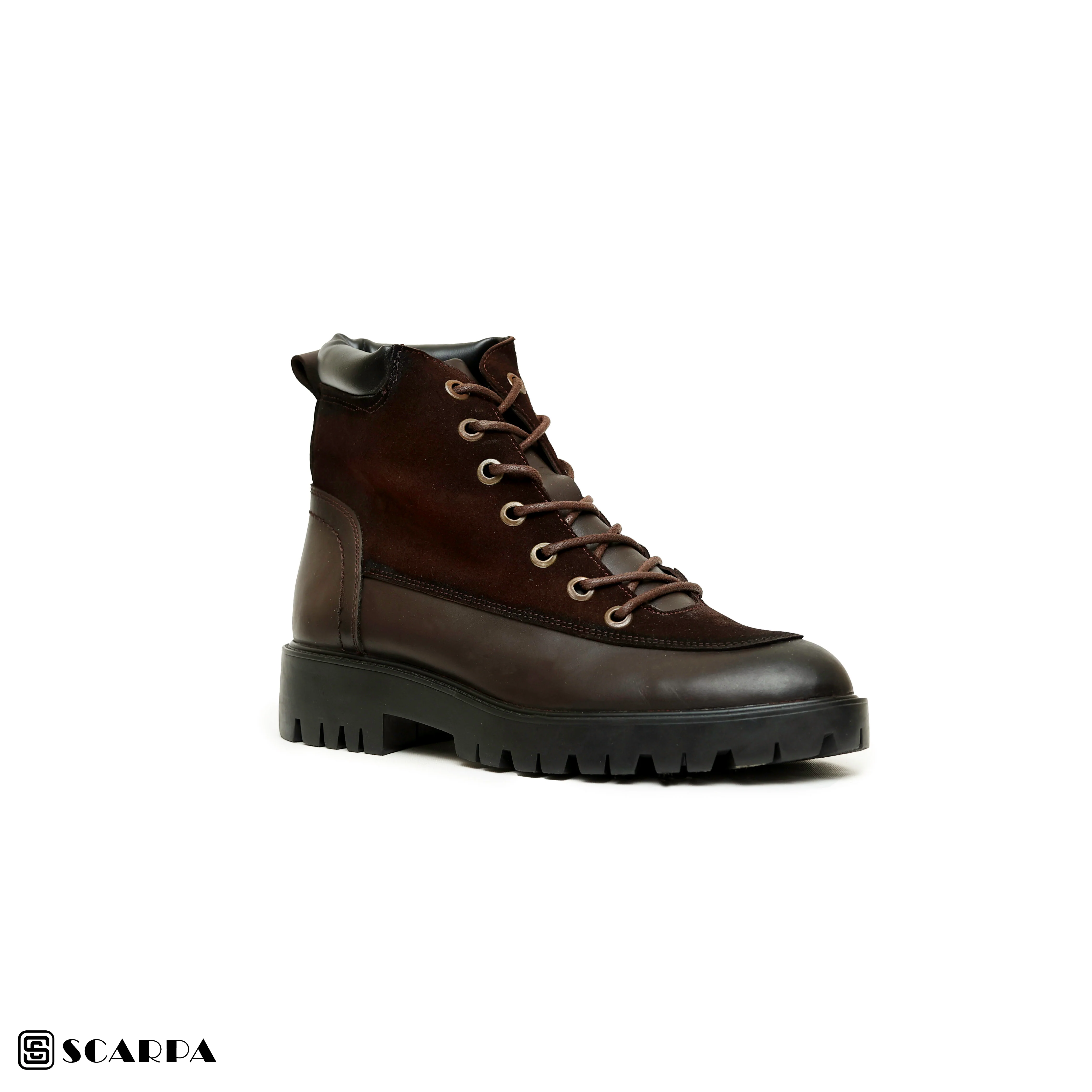 New comfartable Scarpa Leather Boot with BROWEN Color Model V R09