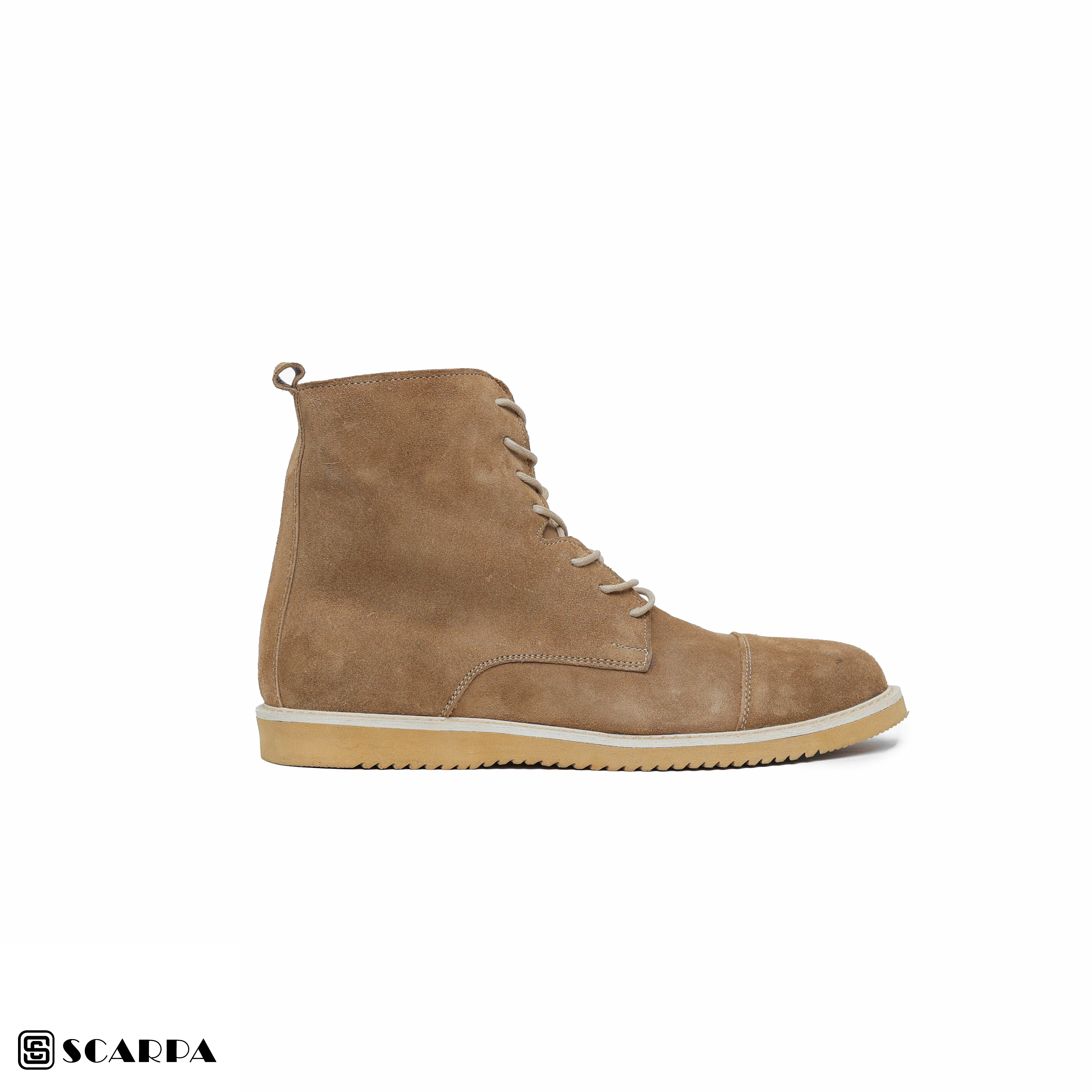 New comfartable Scarpa Leather Boot with  COFFE  Color  Model V L2 - Image 2