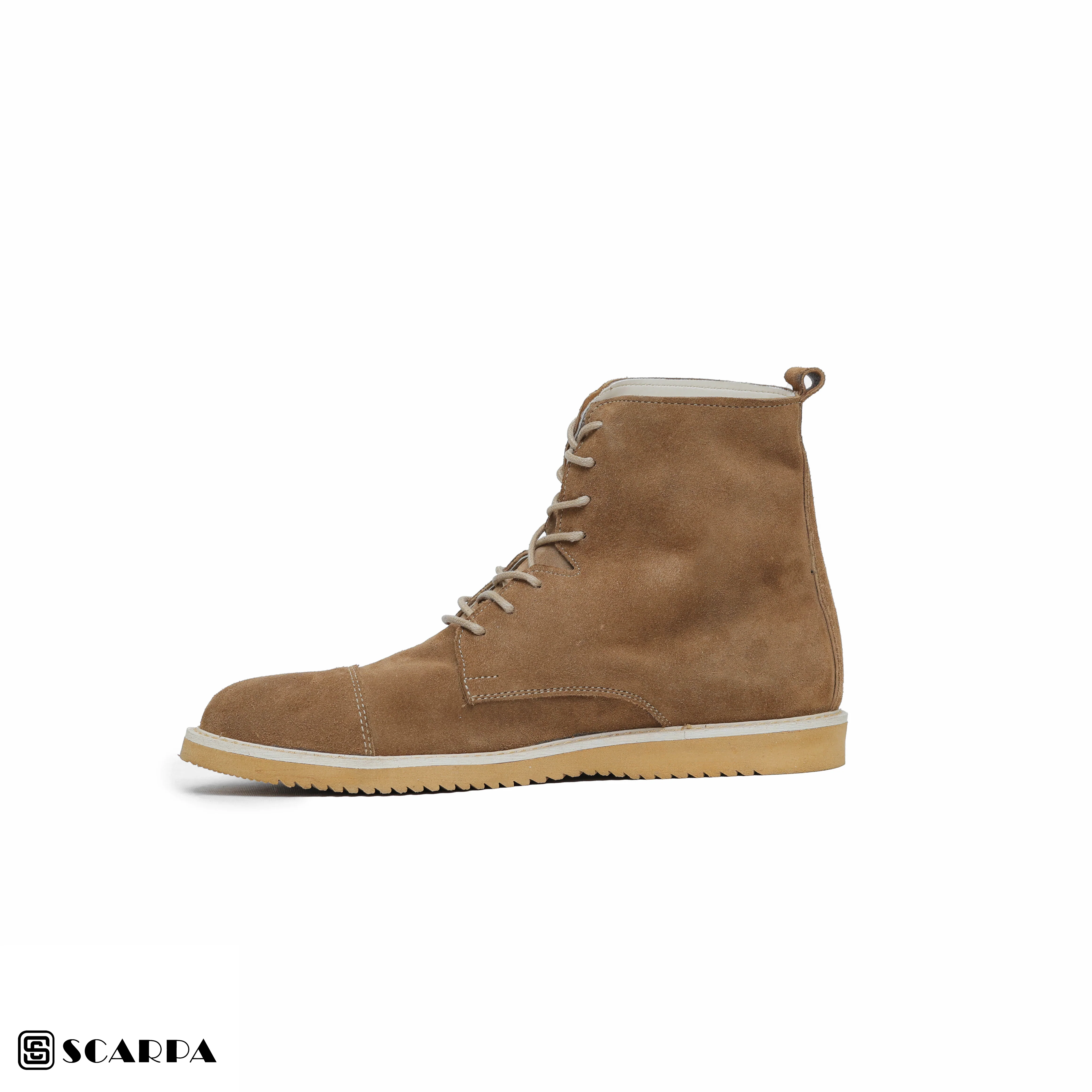 New comfartable Scarpa Leather Boot with  COFFE  Color  Model V L2 - Image 3