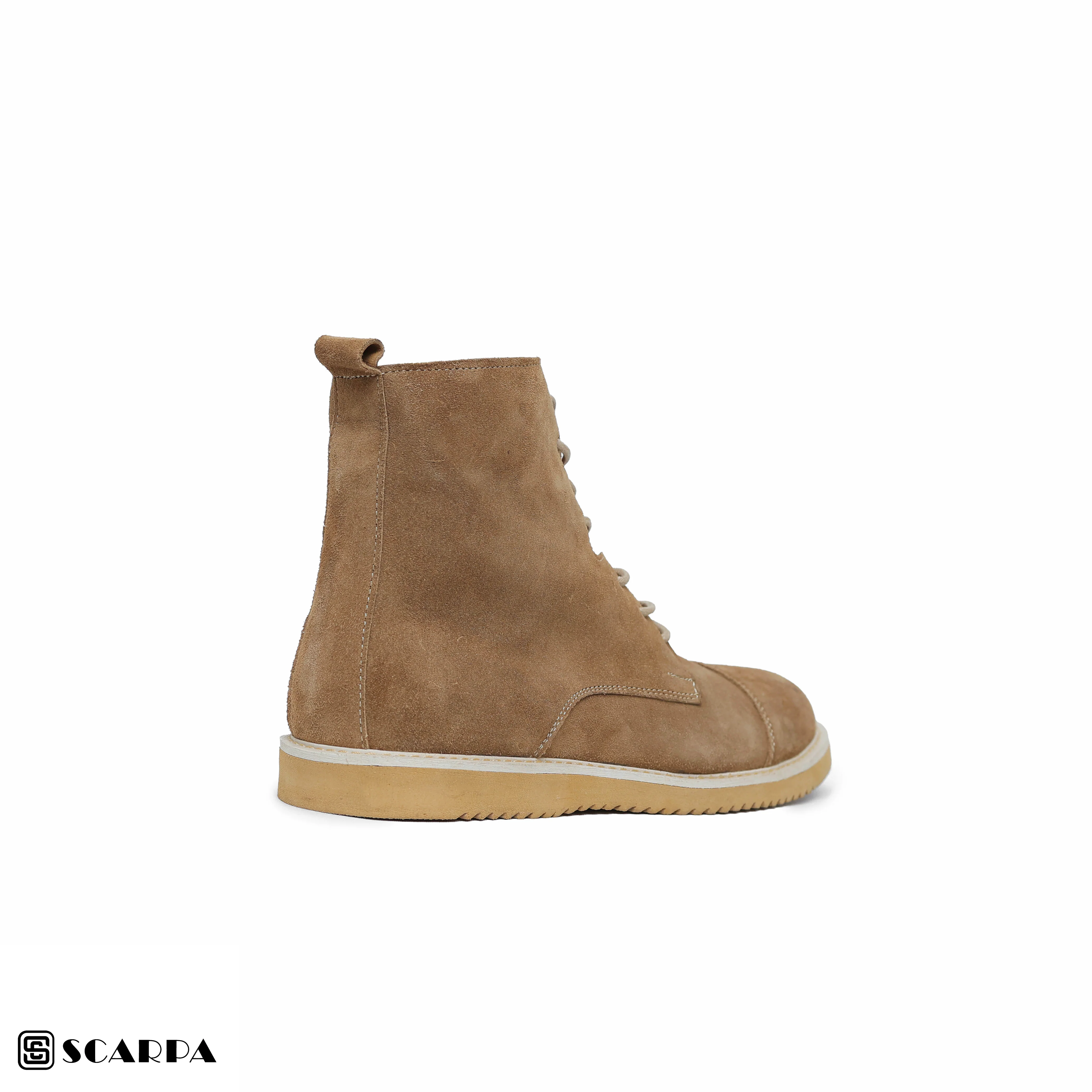 New comfartable Scarpa Leather Boot with  COFFE  Color  Model V L2 - Image 4
