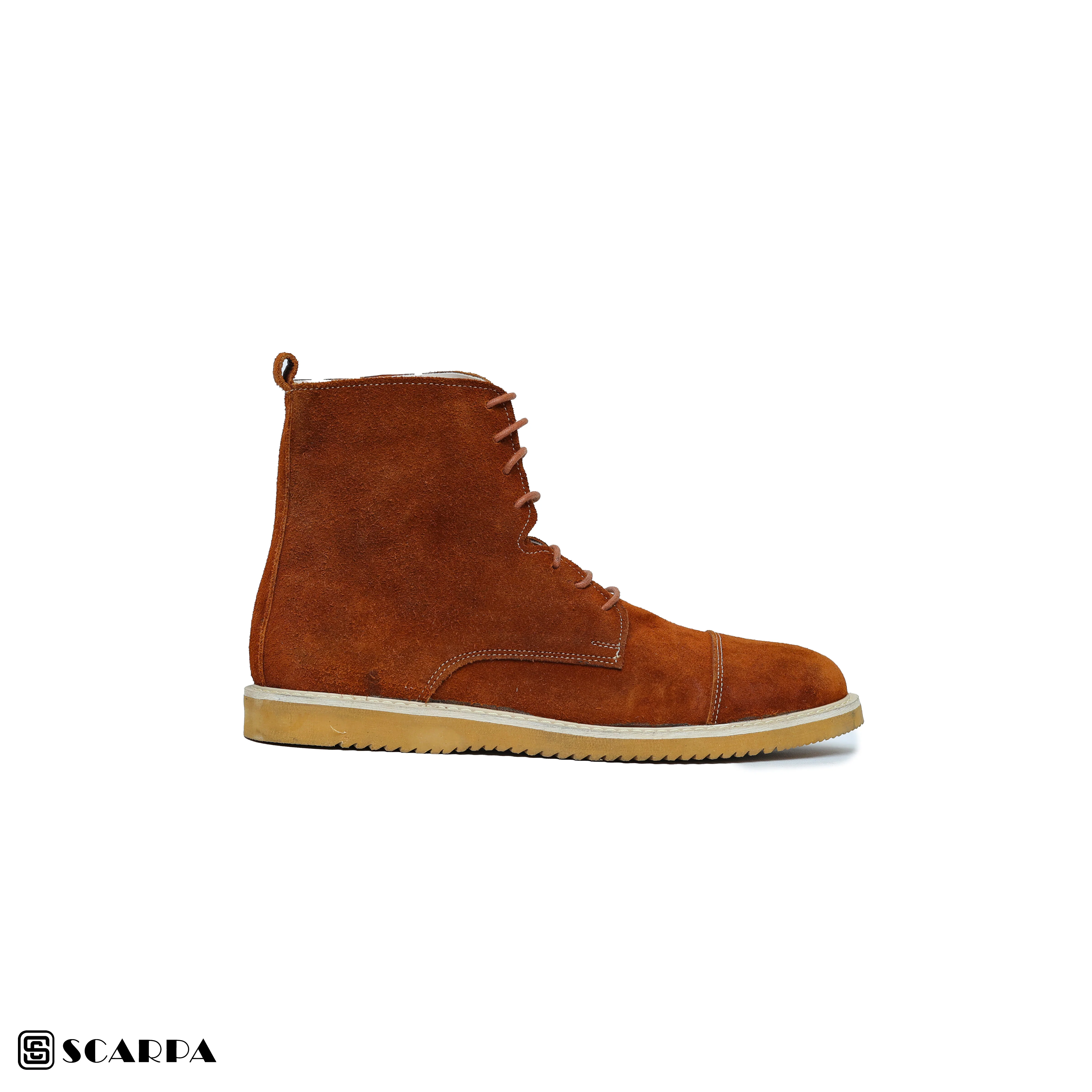 New comfartable Scarpa Leather Boot with   HAVAN Color  Model V L2 - Image 2