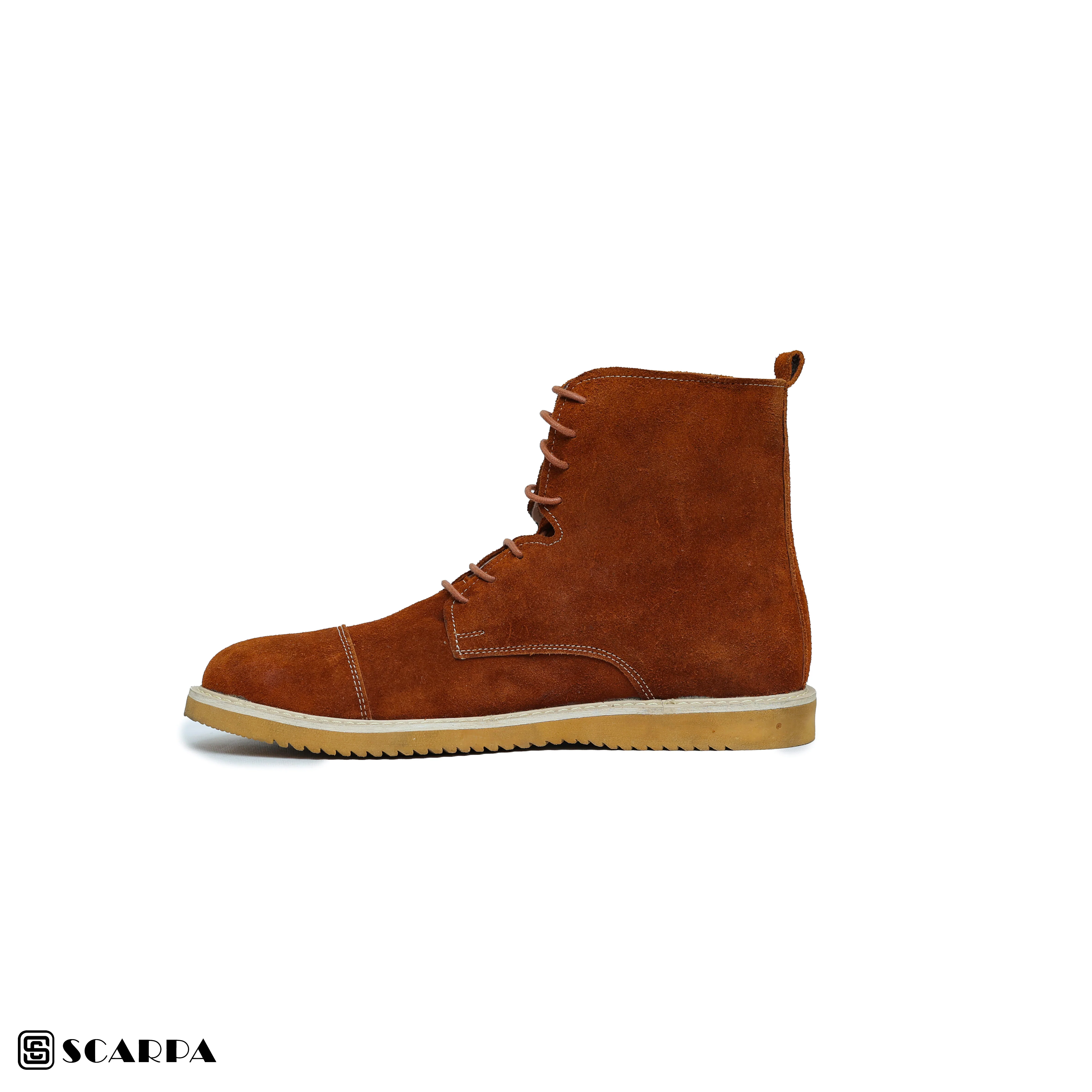 New comfartable Scarpa Leather Boot with   HAVAN Color  Model V L2 - Image 3