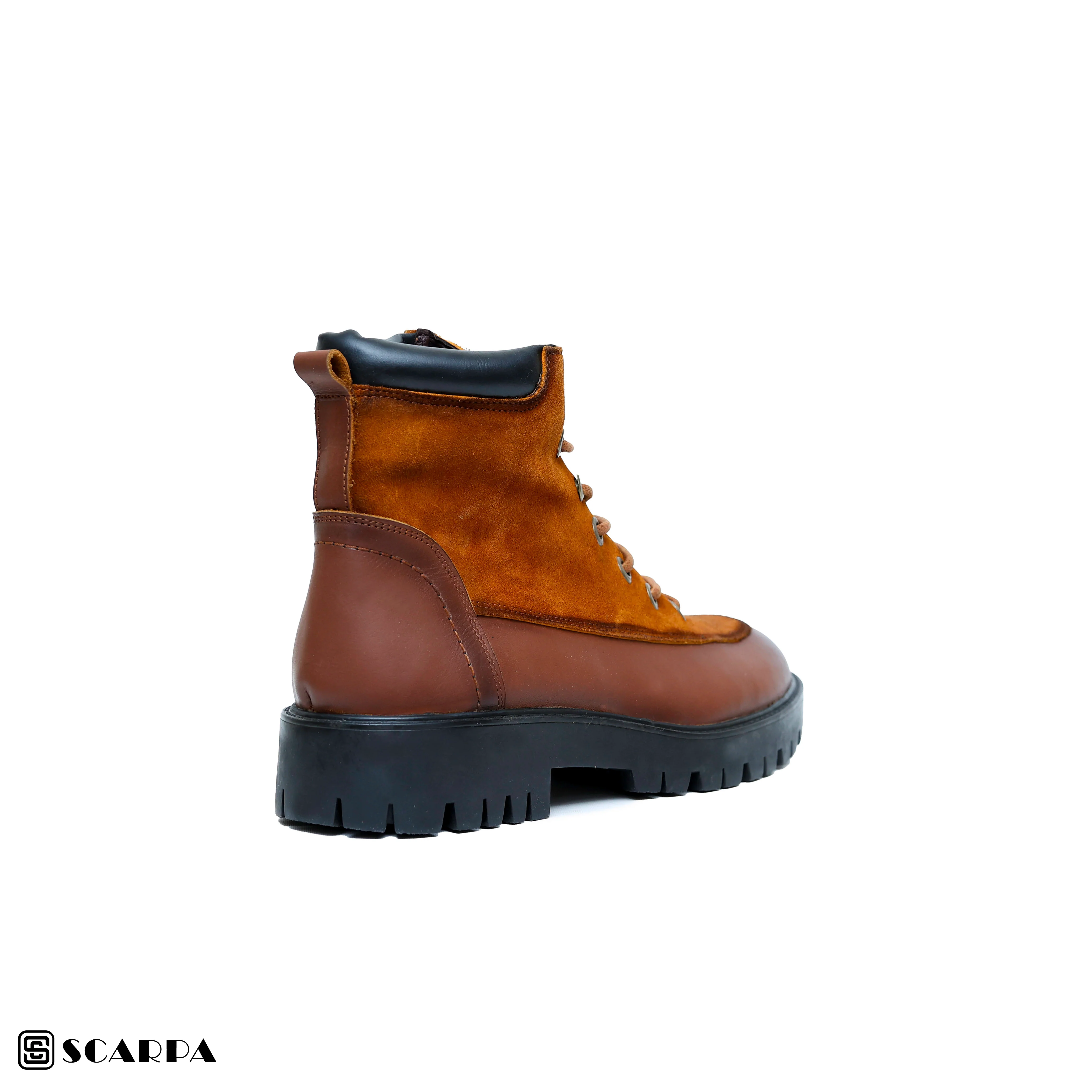 New comfartable Scarpa Leather Boot with HAVAN Color Model V R09 - Image 4