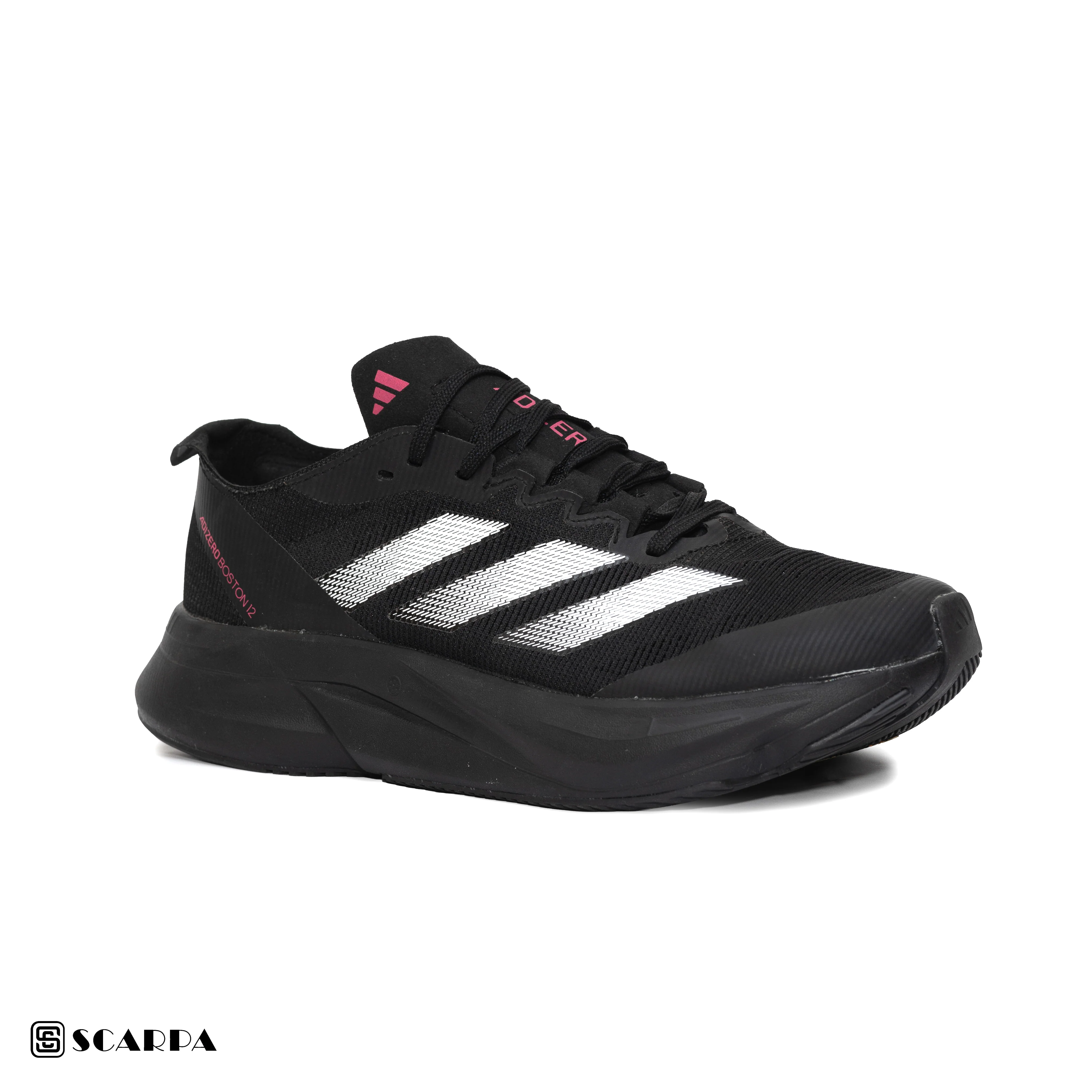New comfortable Fashion Sneakers with BLACK Color ,Scarpa Model ADIZERO