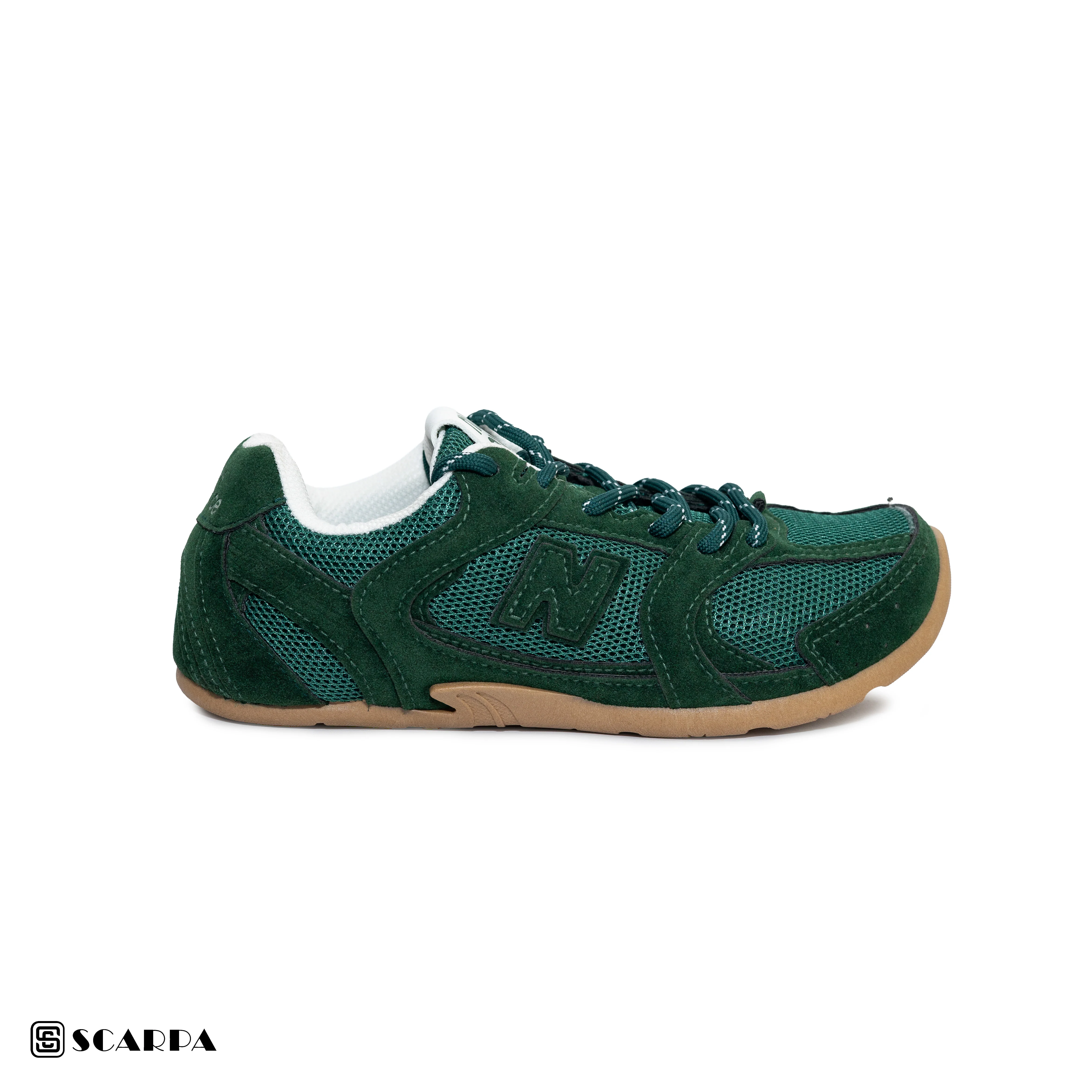 New comfortable Fashion Sneakers with GREEN Color ,Scarpa Model SH2 NB-201 - Image 2
