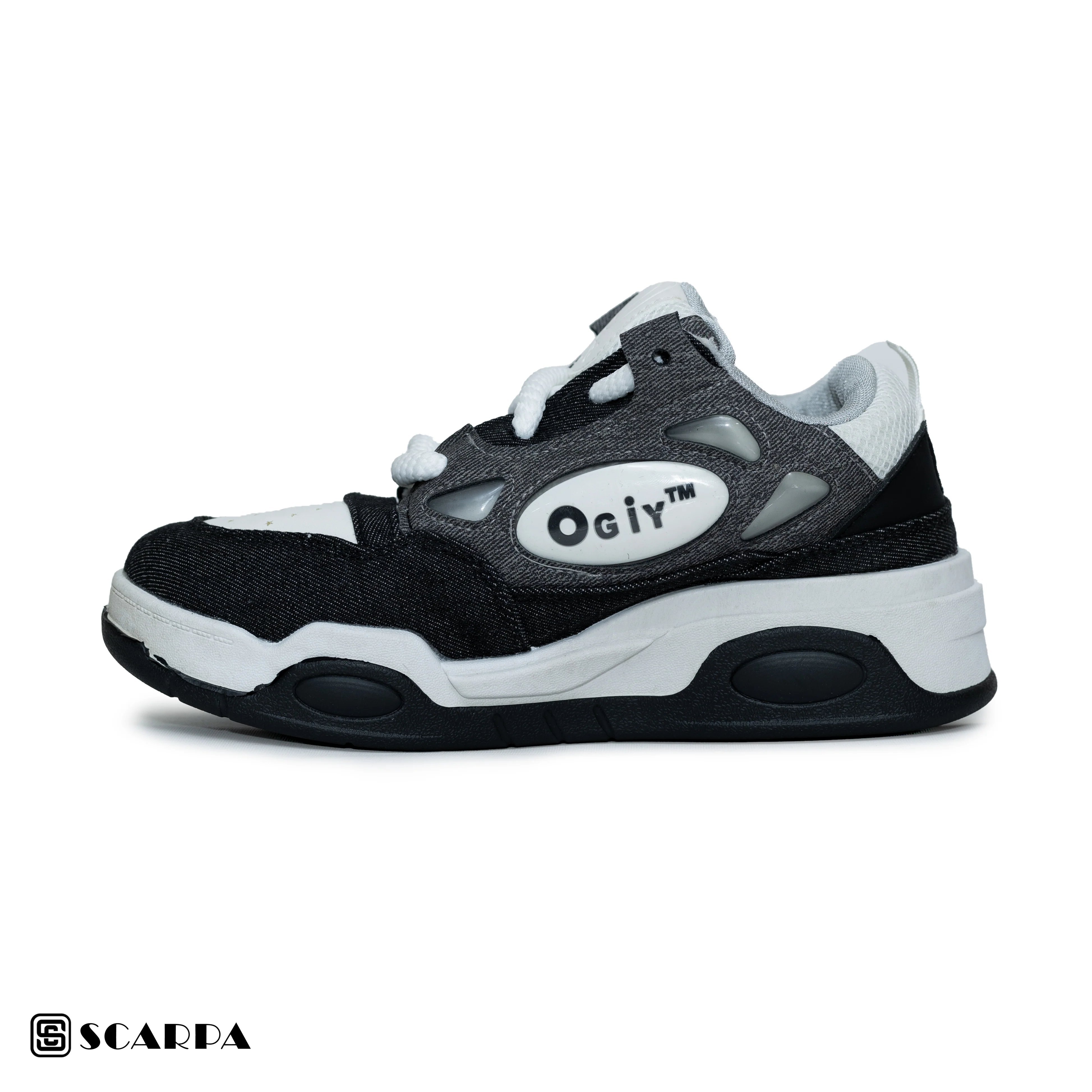 Scarpaa Comfartable Fashion Men Sneakers model OG 17 BLUE/BLACK - Image 3