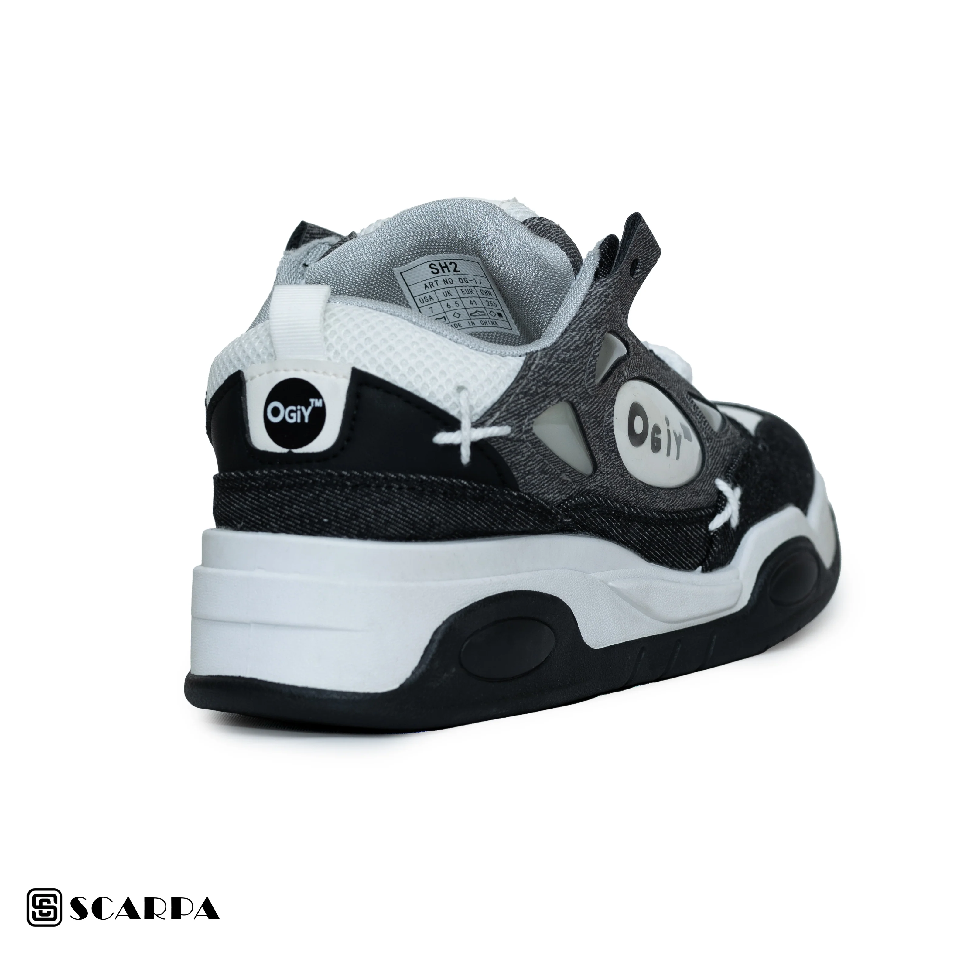 Scarpaa Comfartable Fashion Men Sneakers model OG 17 BLUE/BLACK - Image 4