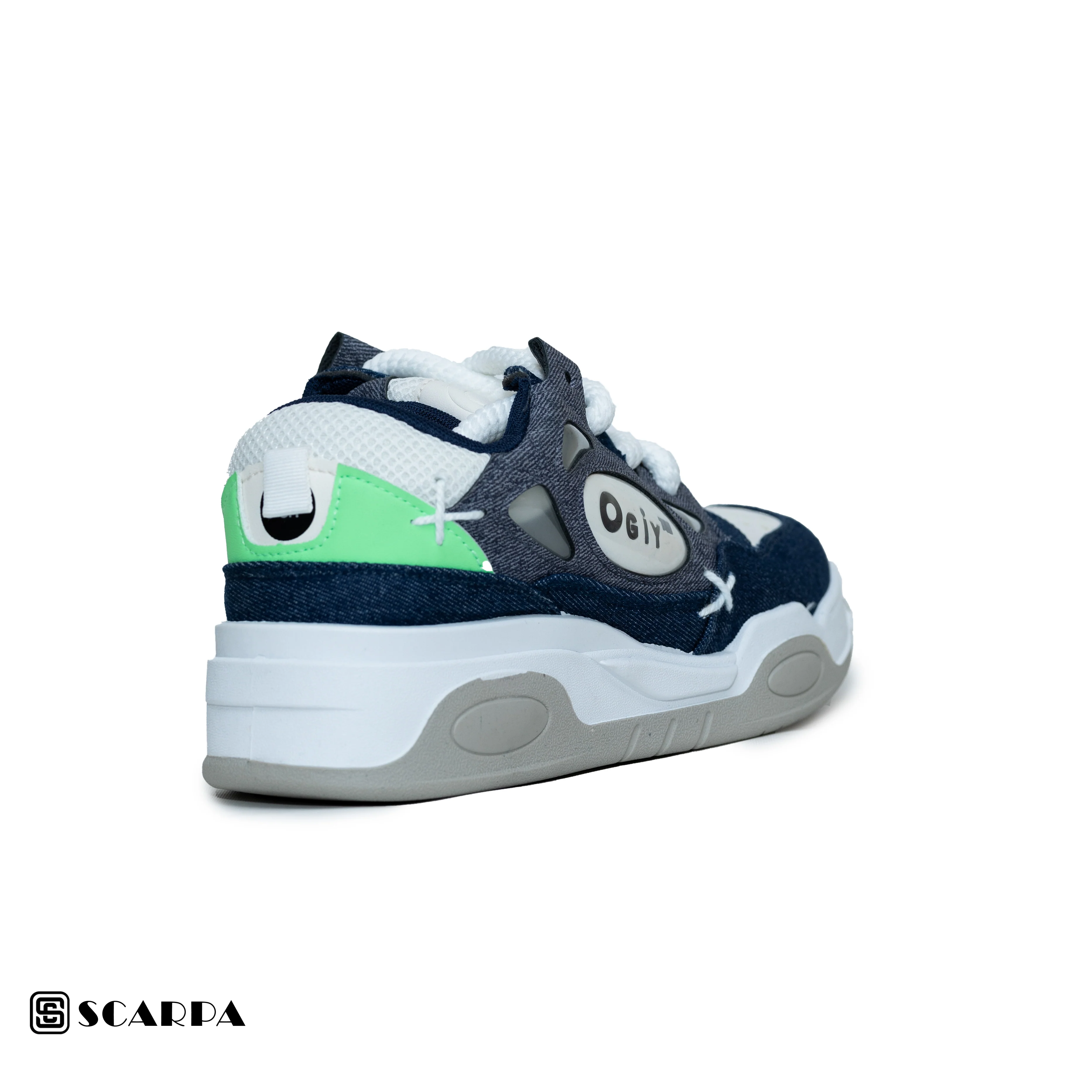 Scarpaa Comfartable Fashion Men Sneakers model OG 17 BLUE/GRAY - Image 4