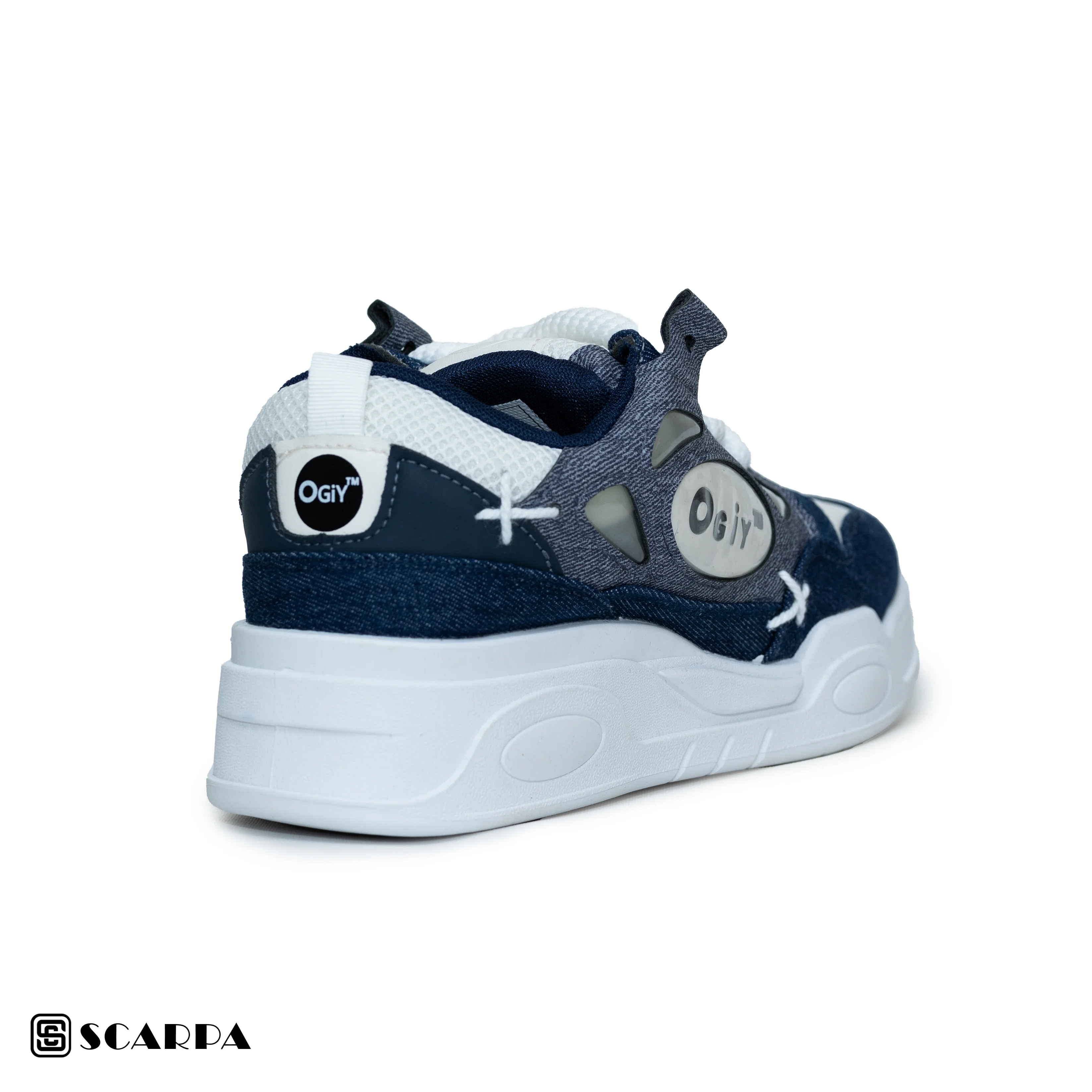 Scarpaa Comfartable Fashion Men Sneakers model OG 17 BLUE/WHITE - Image 4