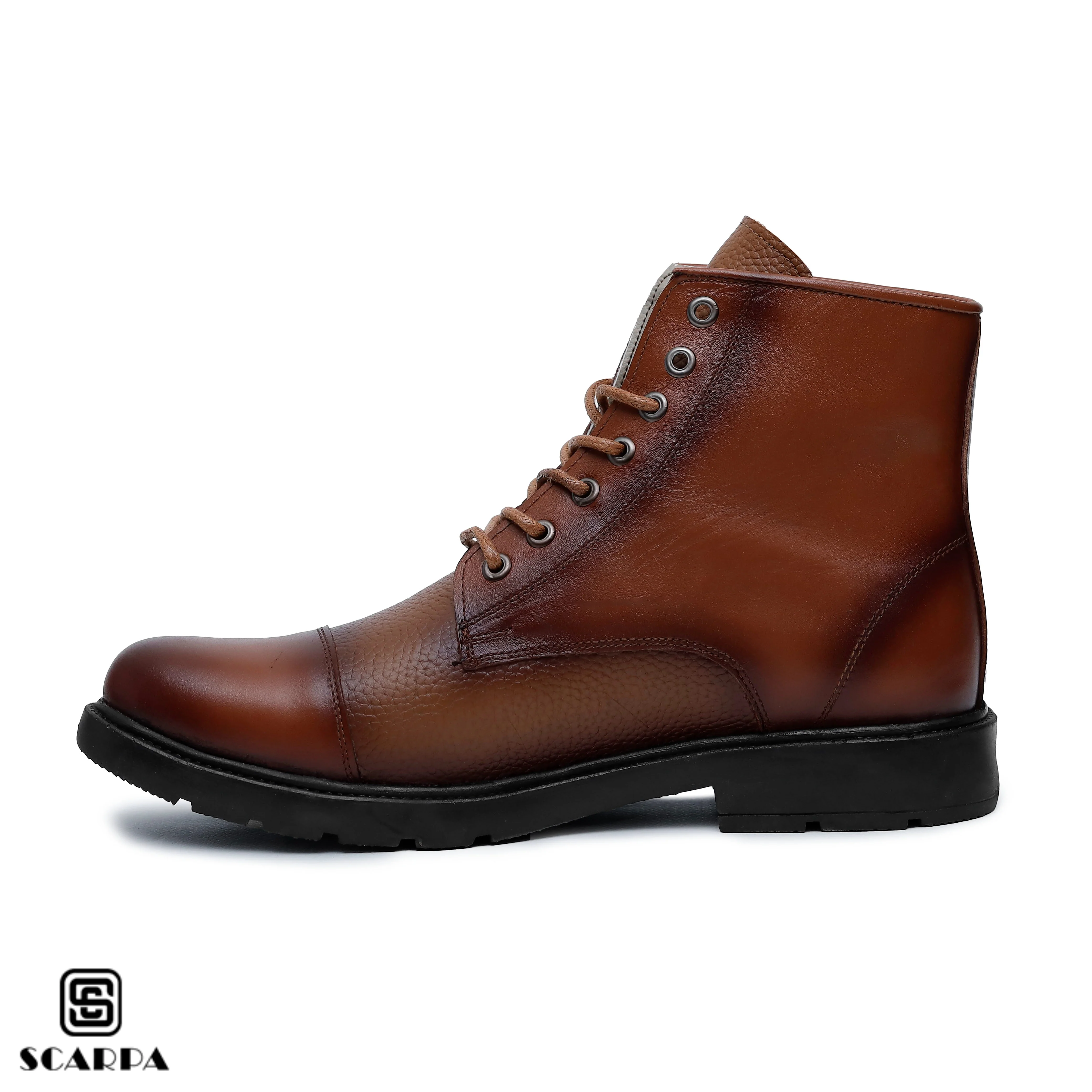 Scarpa Leather Boot with HAVAN Color  Model CL 806 - Image 3
