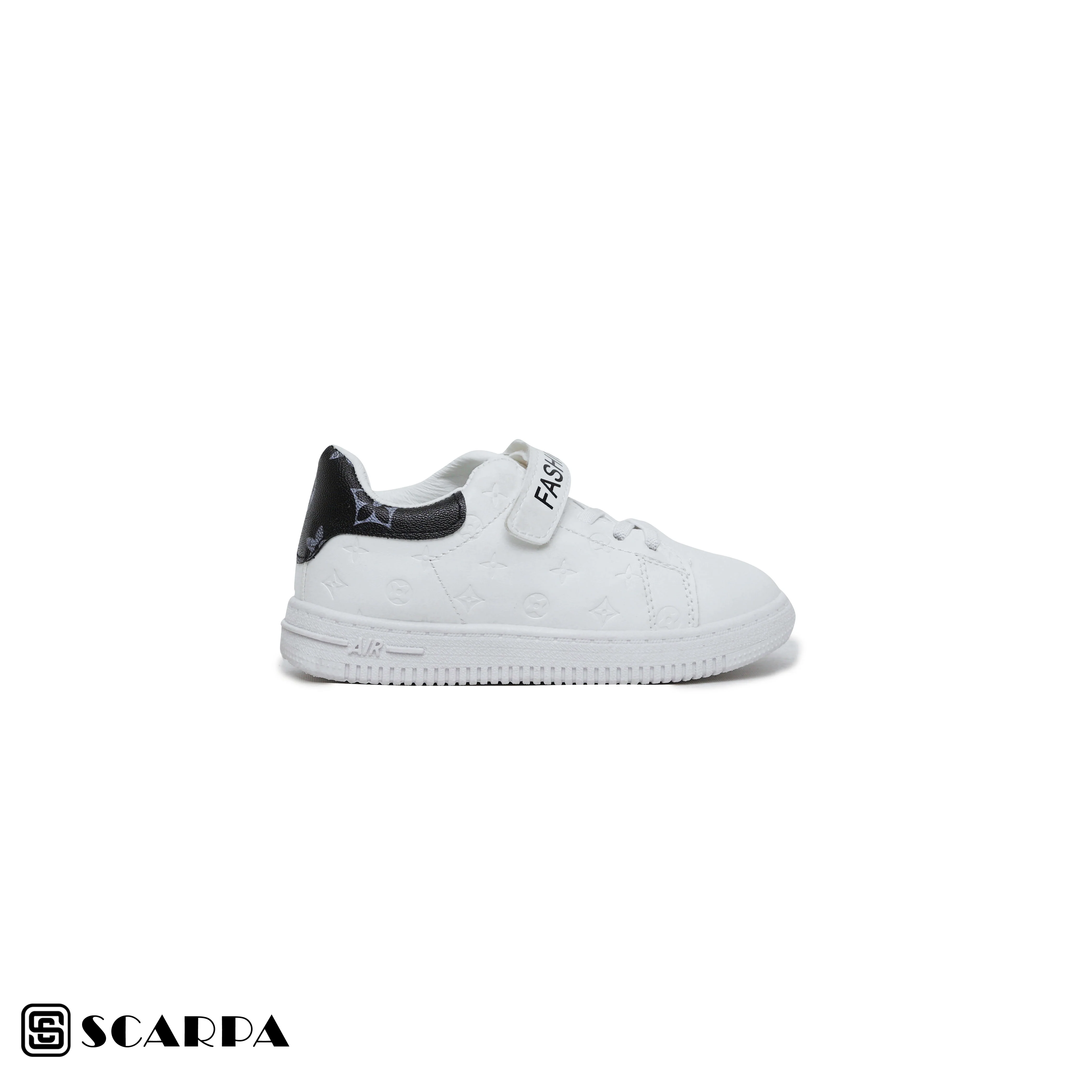Scarpaa Comfartable Fashion KIDS Sneakers model kids7206-WHITE&BLACK - Image 2