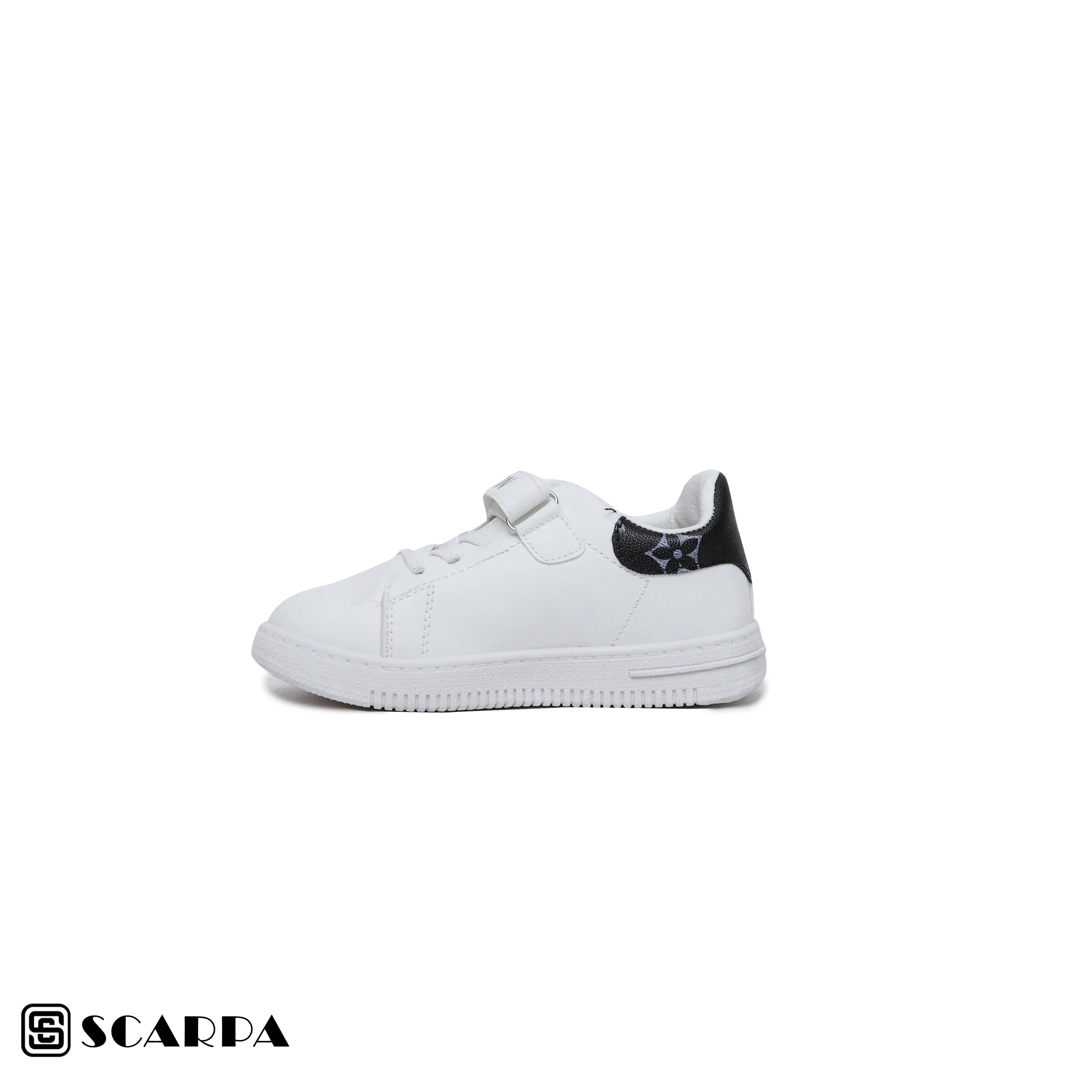 Scarpaa Comfartable Fashion KIDS Sneakers model kids7206-WHITE&BLACK - Image 3