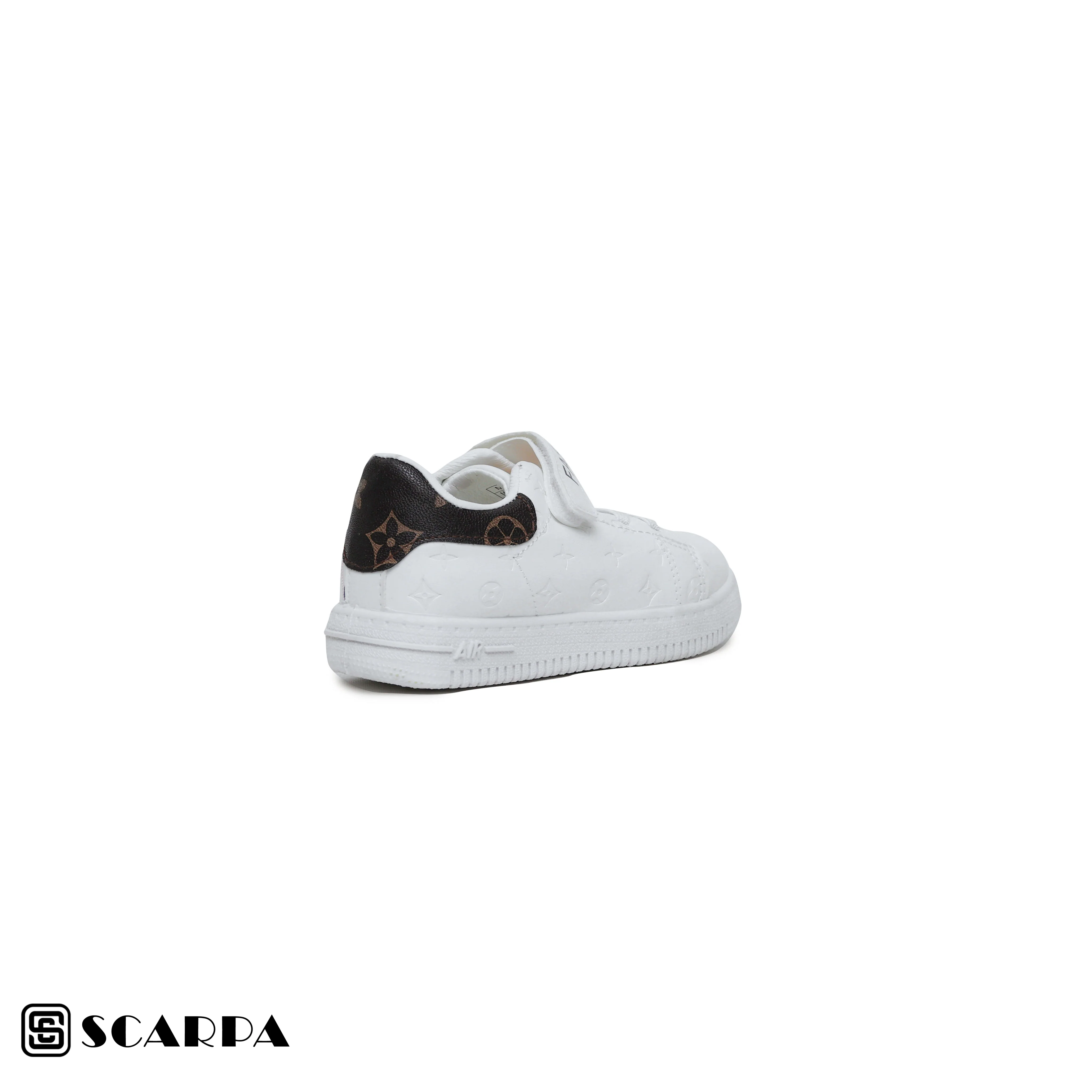 Scarpaa Comfartable Fashion KIDS Sneakers model kids7206-WHITE&BROWEN - Image 4