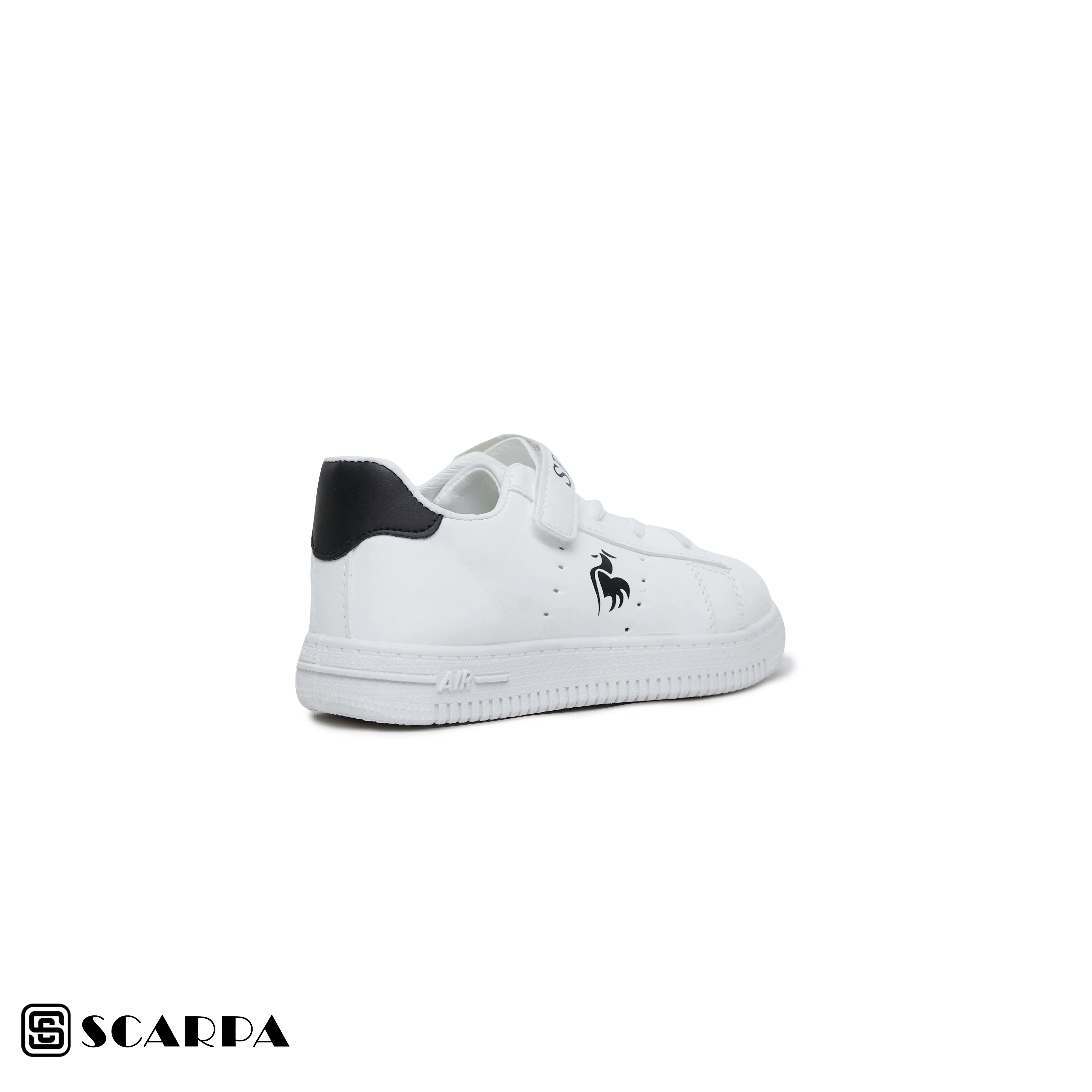 Scarpaa Comfartable Fashion KIDS Sneakers model kids7327-WHITE&BLACK - Image 2