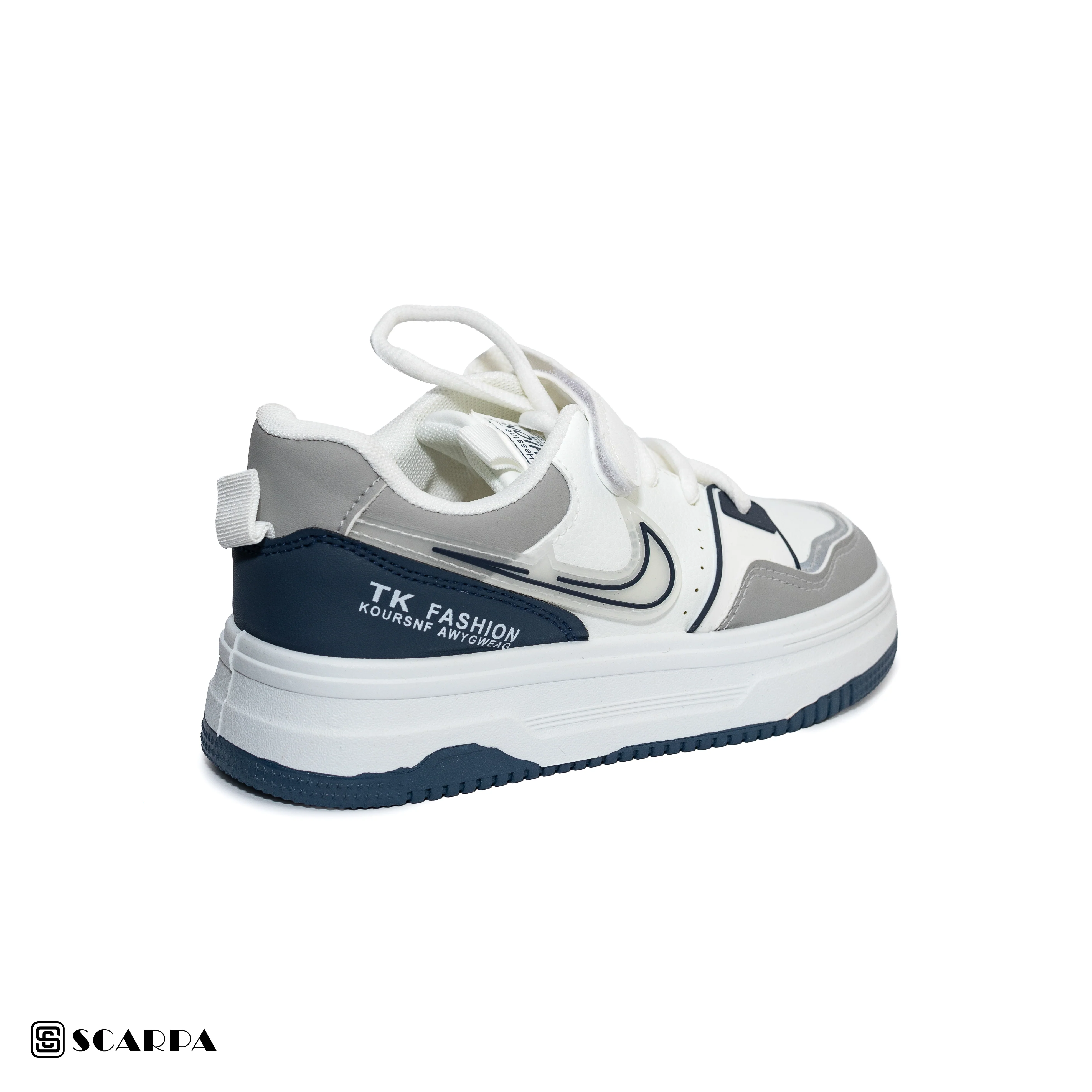 Scarpaa Comfartable Fashion KIDS Sneakers model S-207-WHITE&BLUE - Image 4