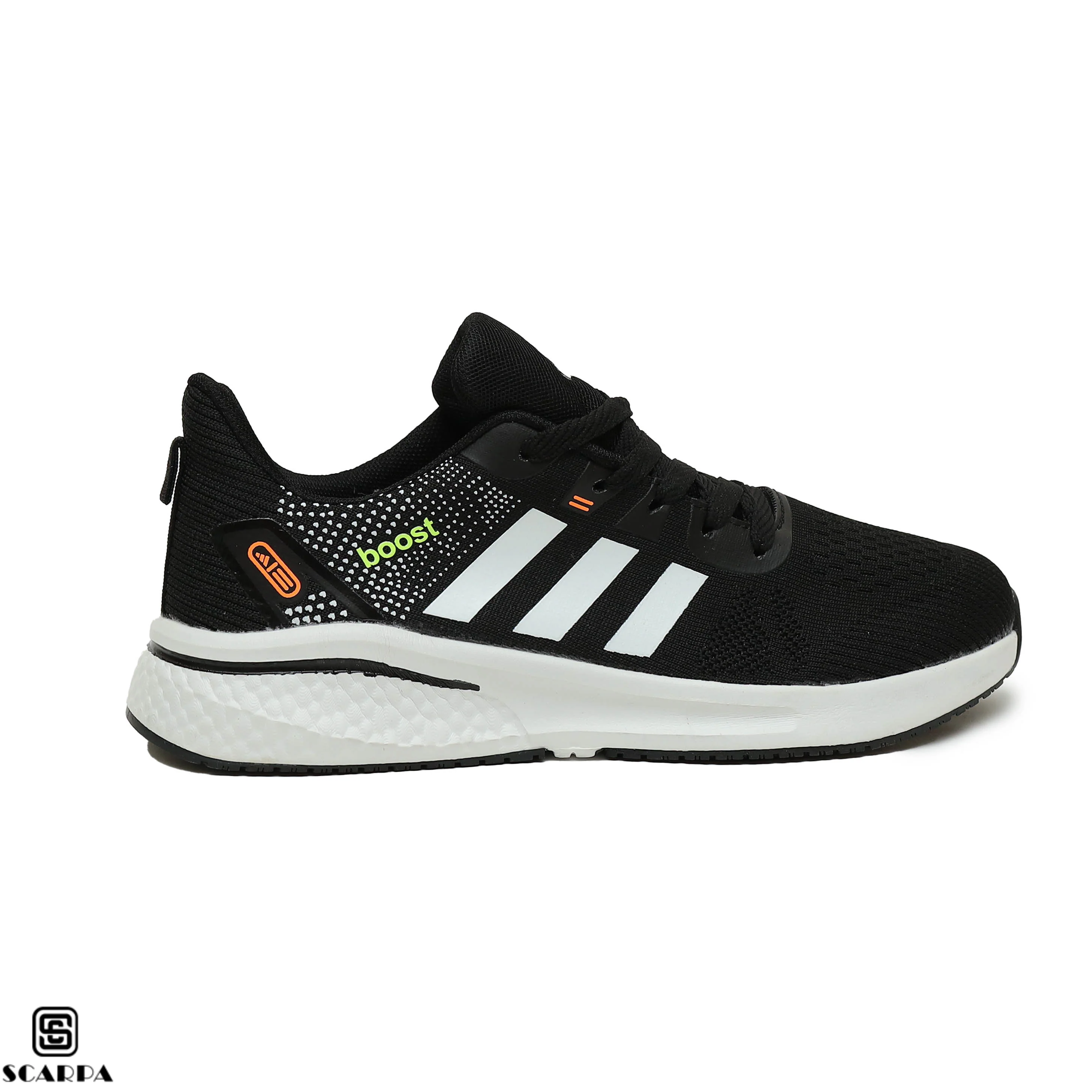 Scarpaa Comfartable Fashion Men Sneakers model MH519-BLACK&WHITE - Image 2