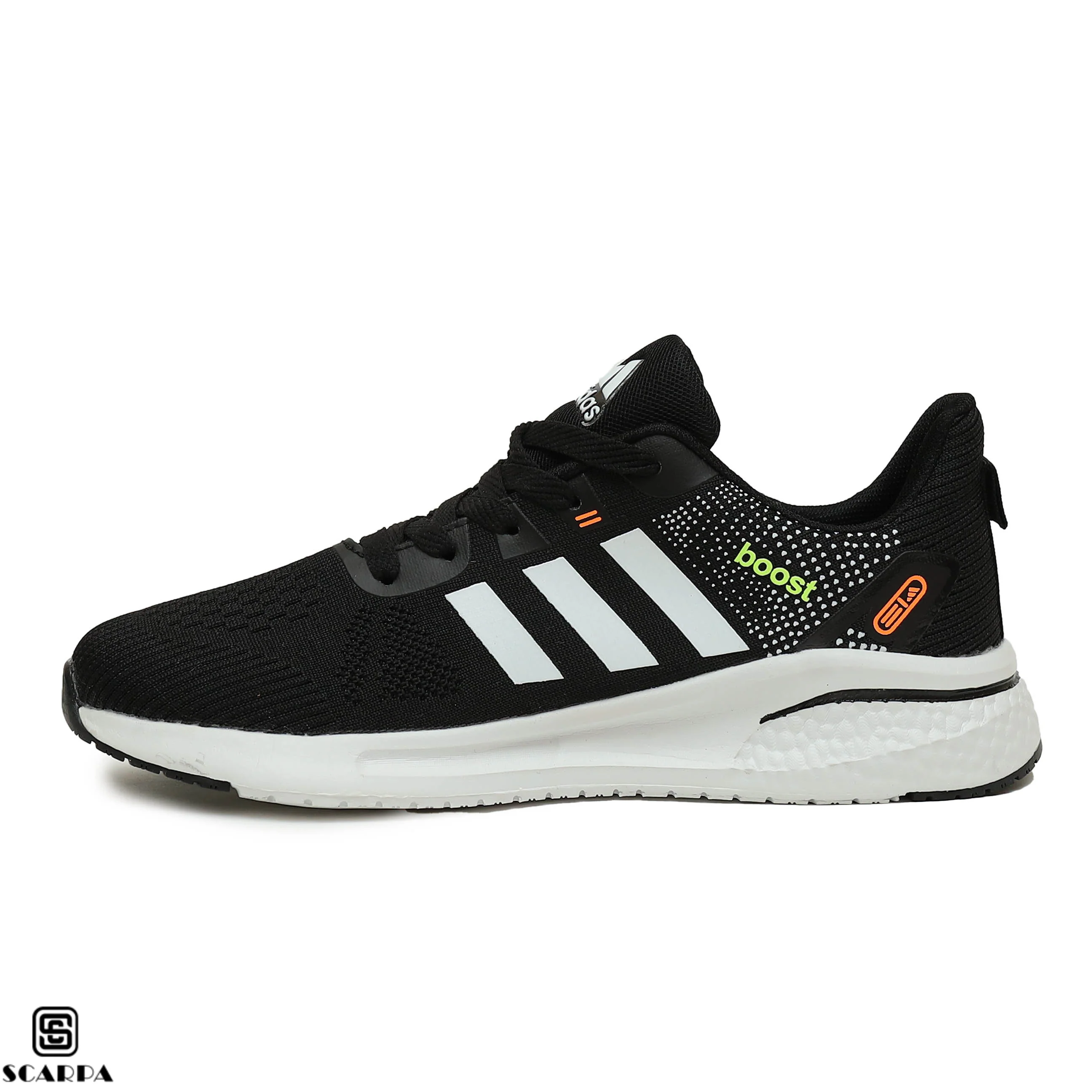 Scarpaa Comfartable Fashion Men Sneakers model MH519-BLACK&WHITE - Image 3