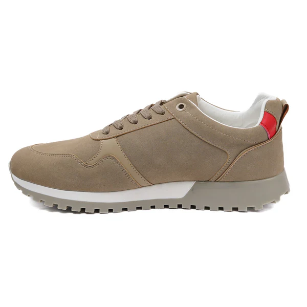Scarpaa Comfartable Fashion Men Sneakers model V822 BEIGE 2 - Image 2