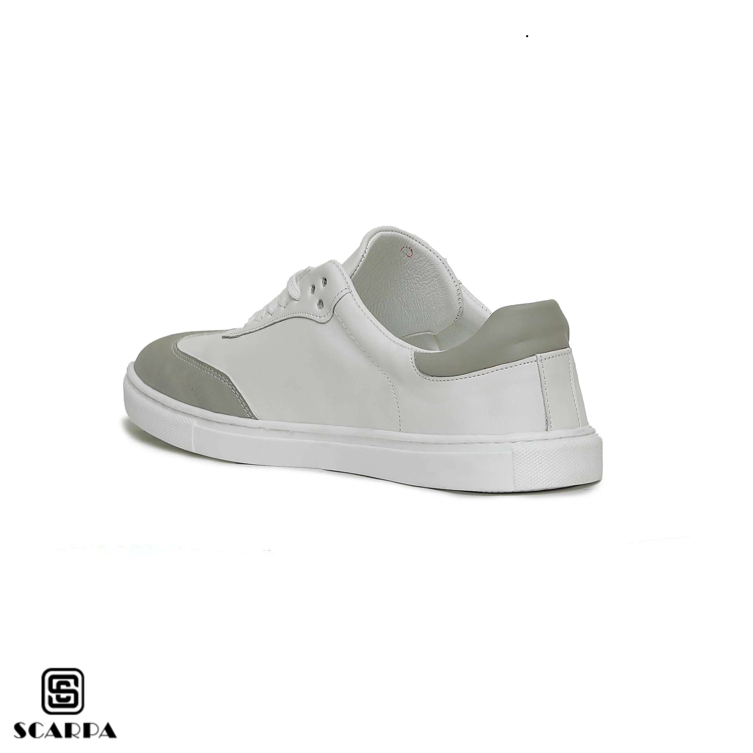 Scarpaa Comfartable Fashion Sneakers model V172 WHITE&GRAY - Image 4